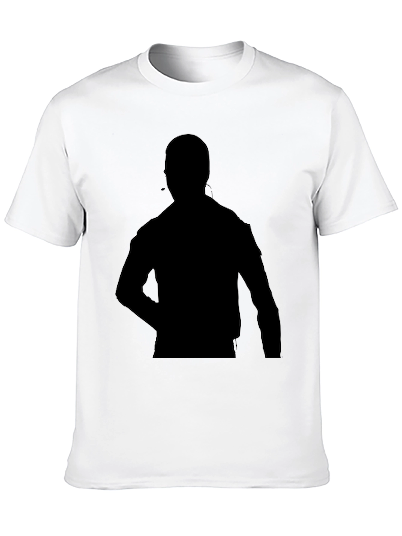 Black Silhouette Graphic T-Shirt - Casual Style
