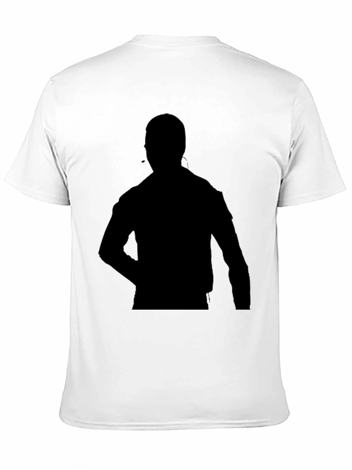 Black Silhouette Graphic T-Shirt - Casual Style