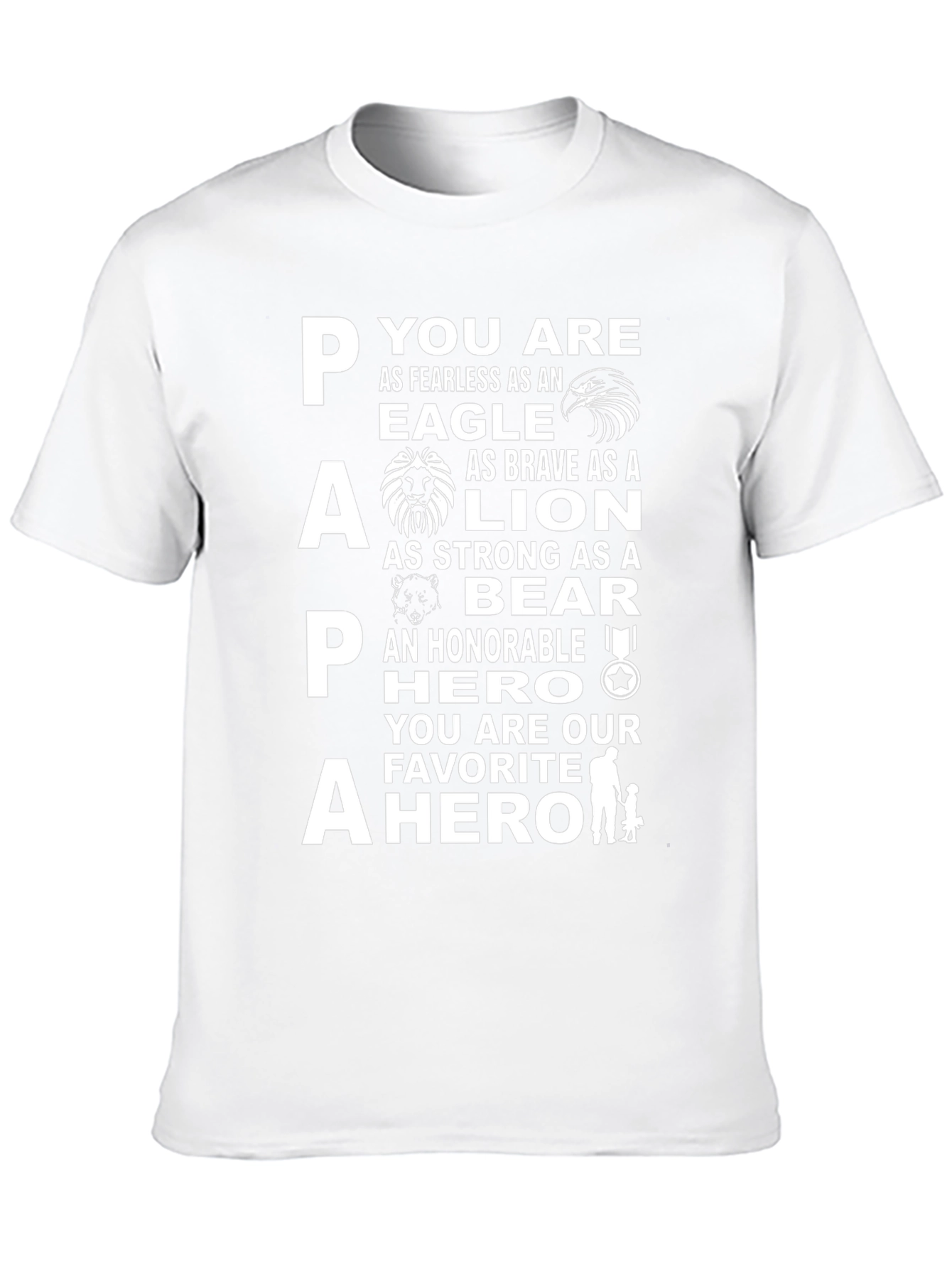 Papa Hero T-Shirt - Fathers Day Gift