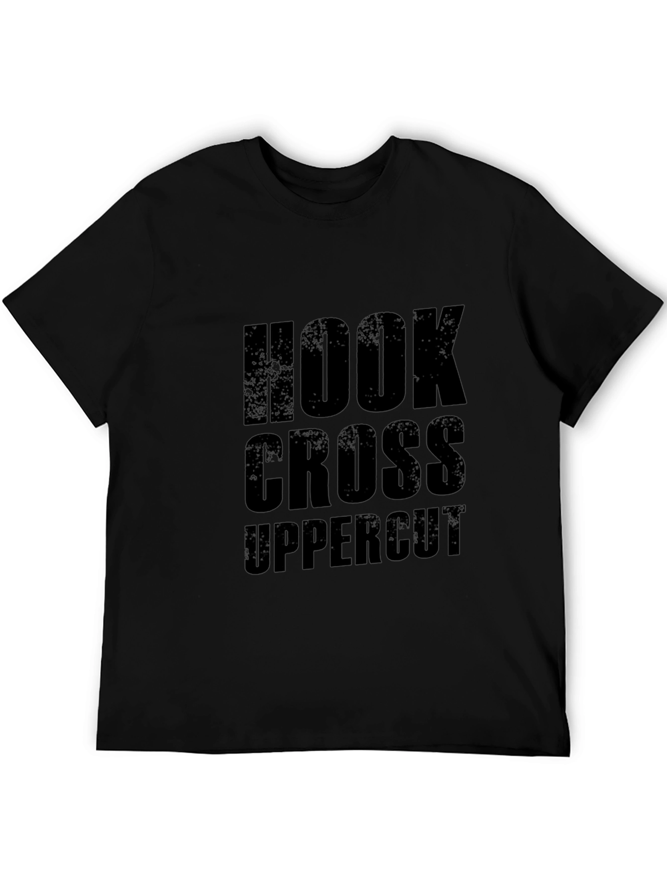 Hook Cross Uppercut Black T-Shirt