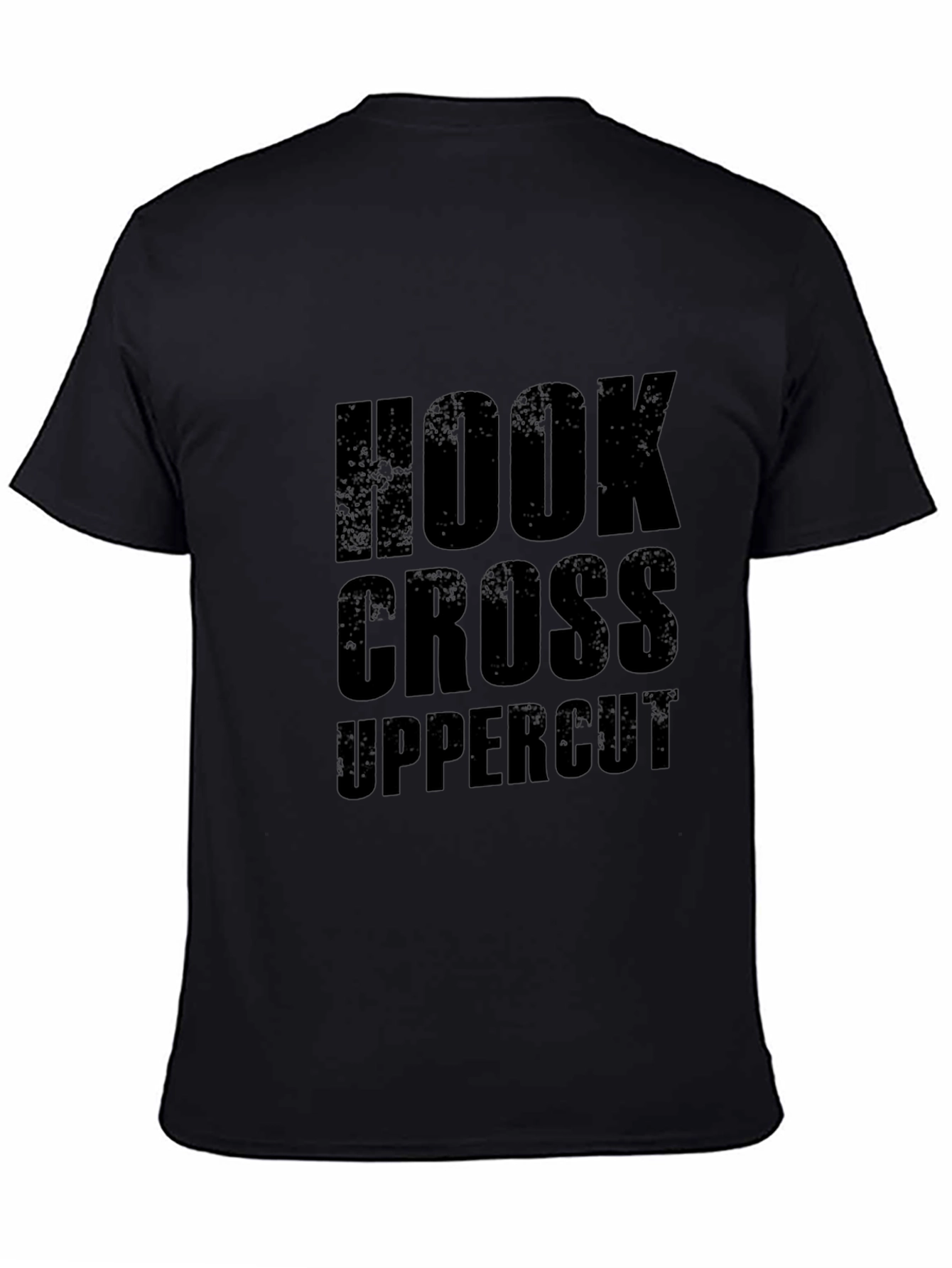 Hook Cross Uppercut Black T-Shirt