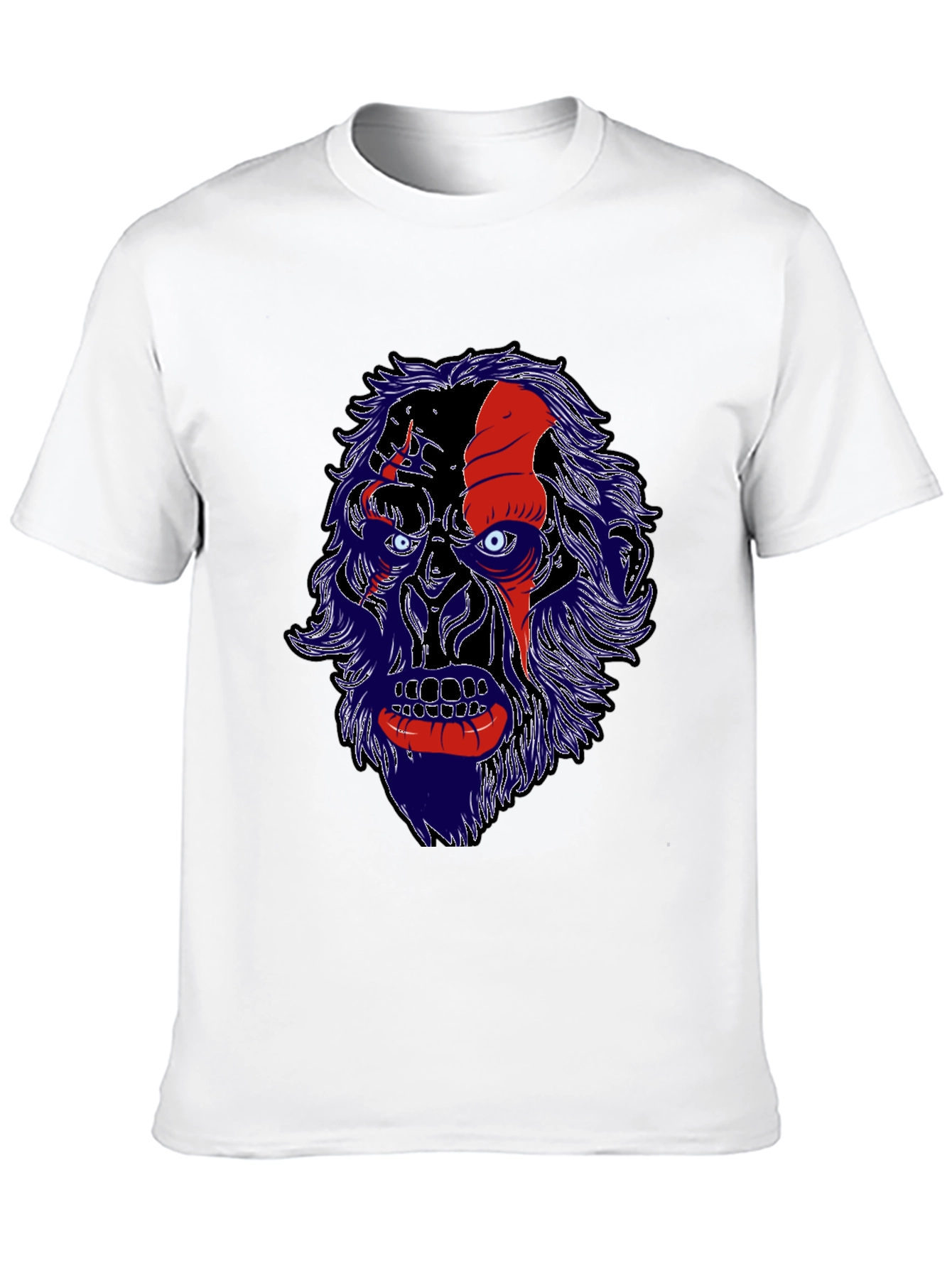 Unique Graphic Tee - Gorilla Face Design