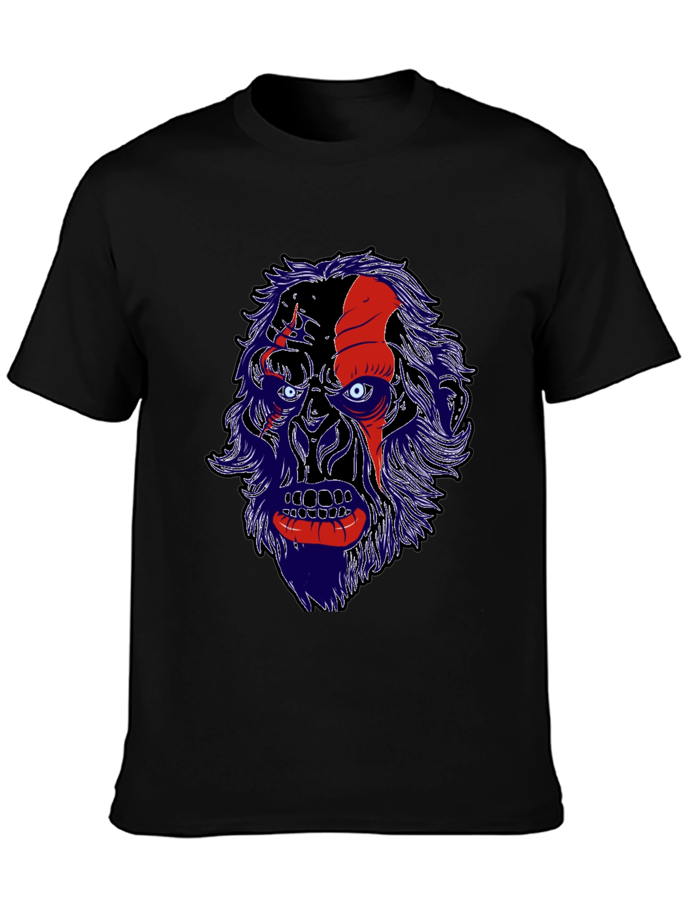 Unique Graphic Tee - Gorilla Face Design