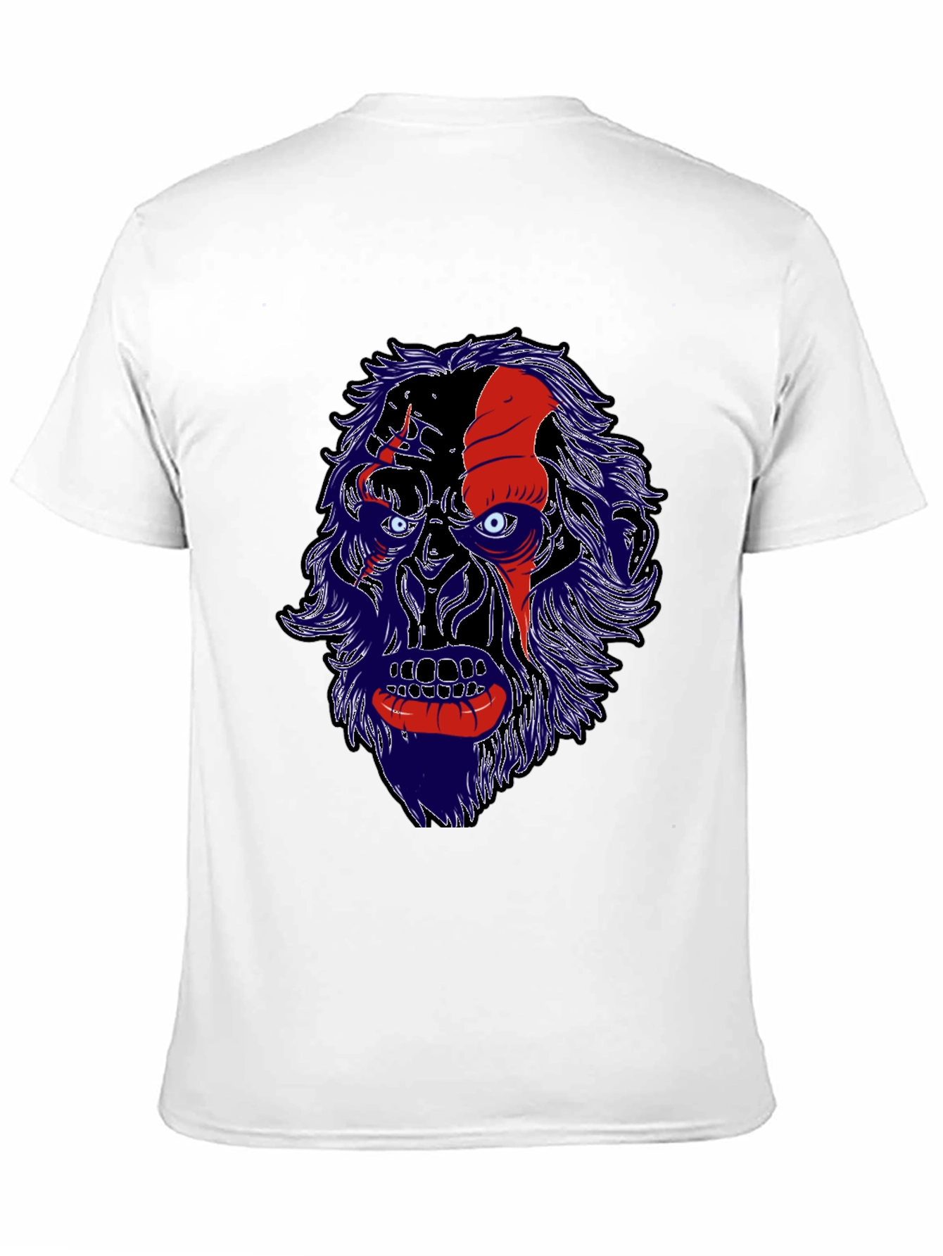 Unique Graphic Tee - Gorilla Face Design