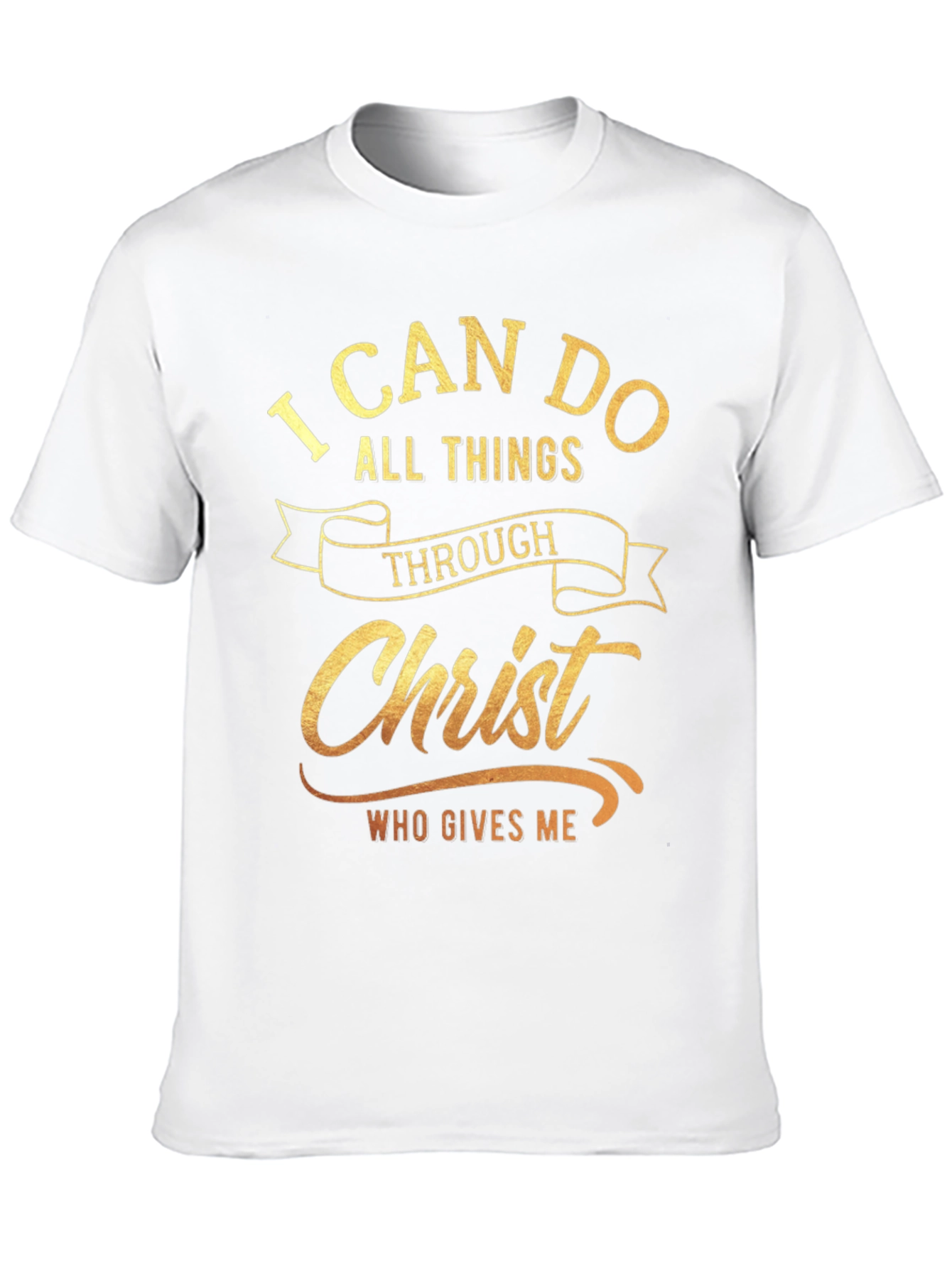 I Can Do All Things Through Christ Black T-Shirt