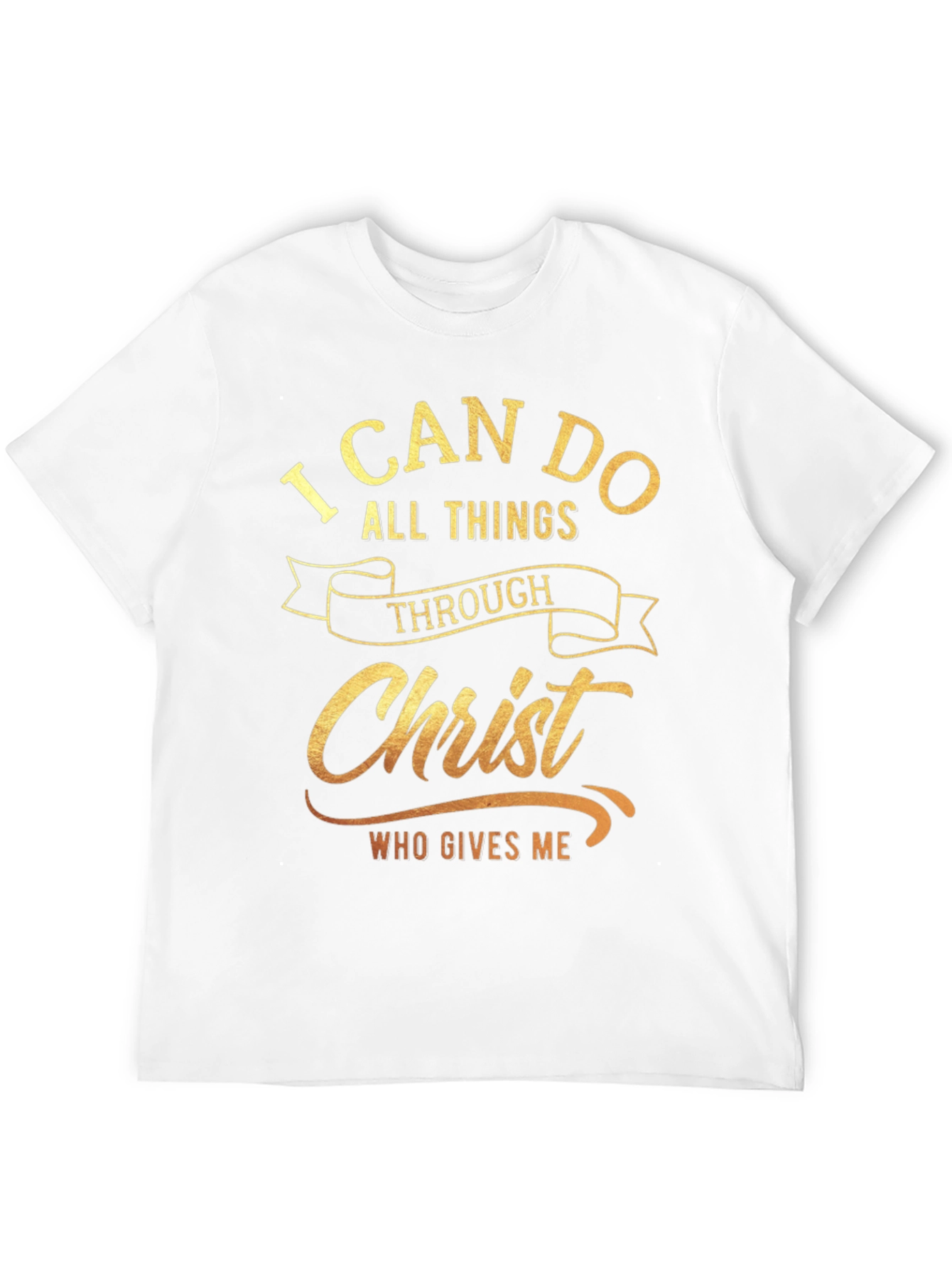 I Can Do All Things Through Christ Black T-Shirt
