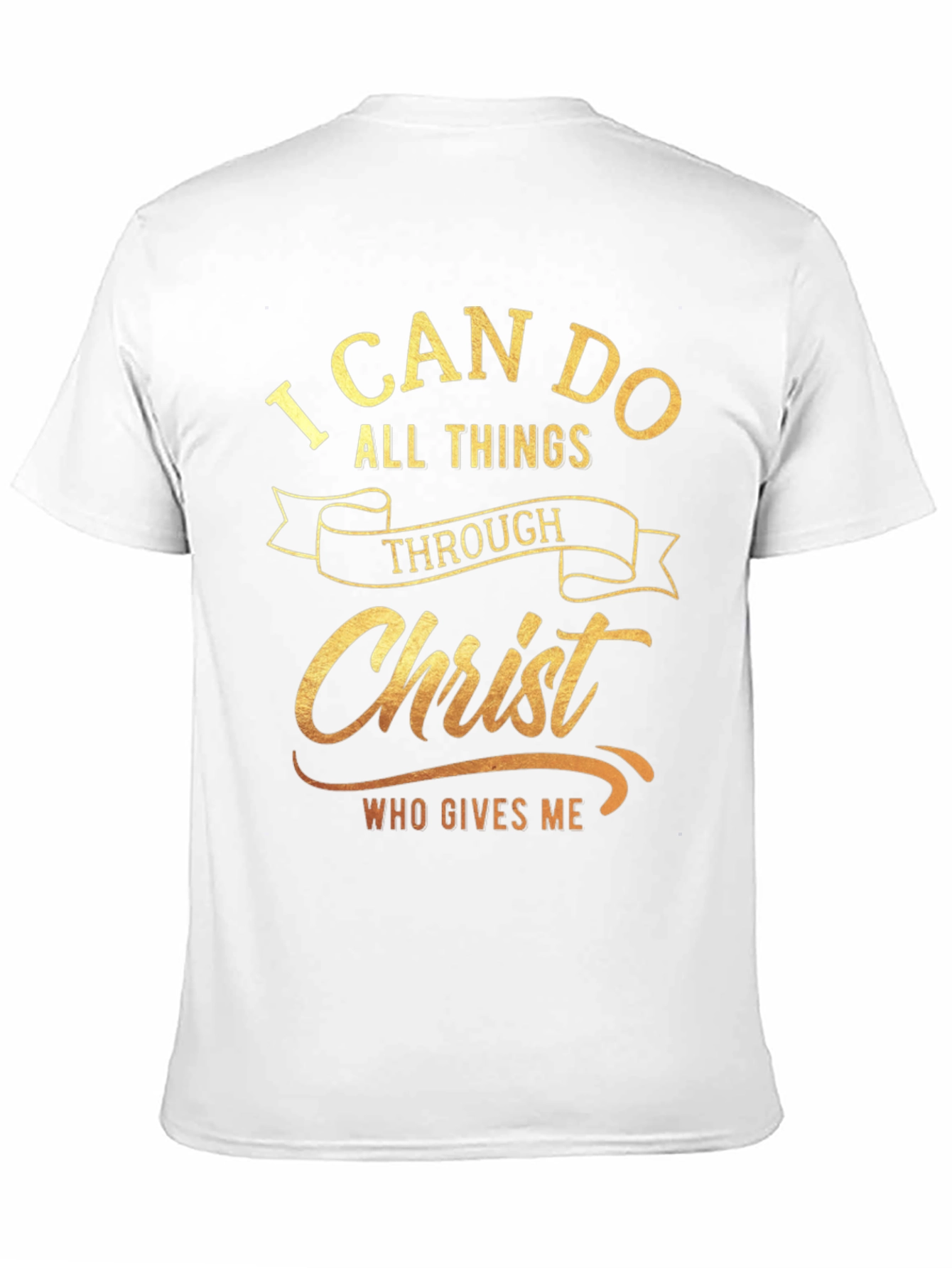 I Can Do All Things Through Christ Black T-Shirt