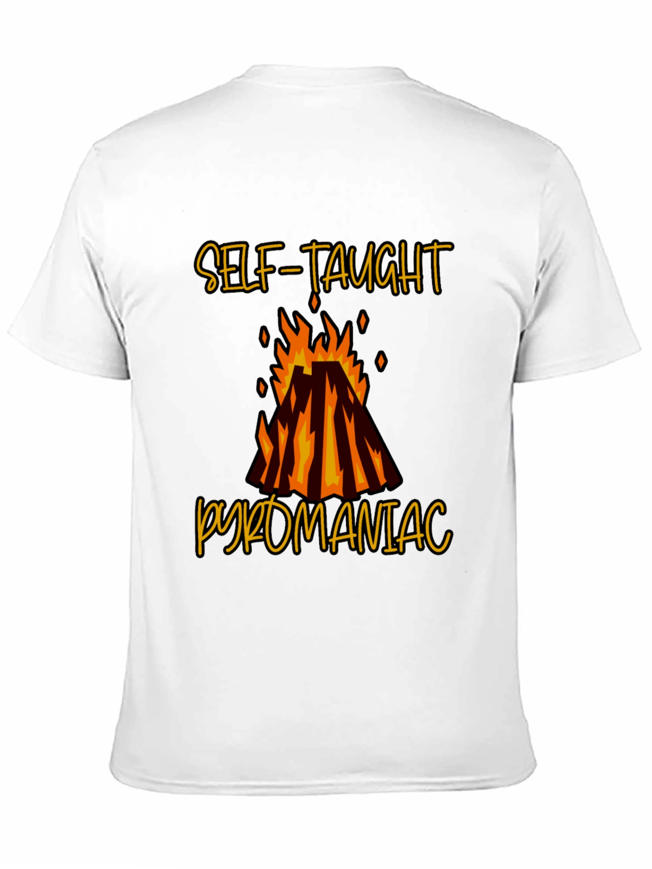 Self-Taught Pyromaniac Graphic Tee - Black T-Shirt