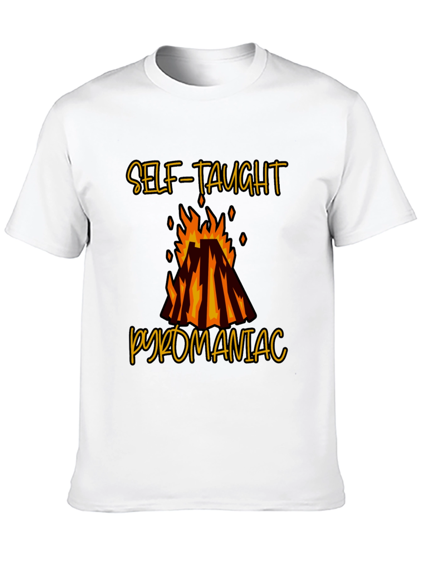 Self-Taught Pyromaniac Graphic Tee - Black T-Shirt