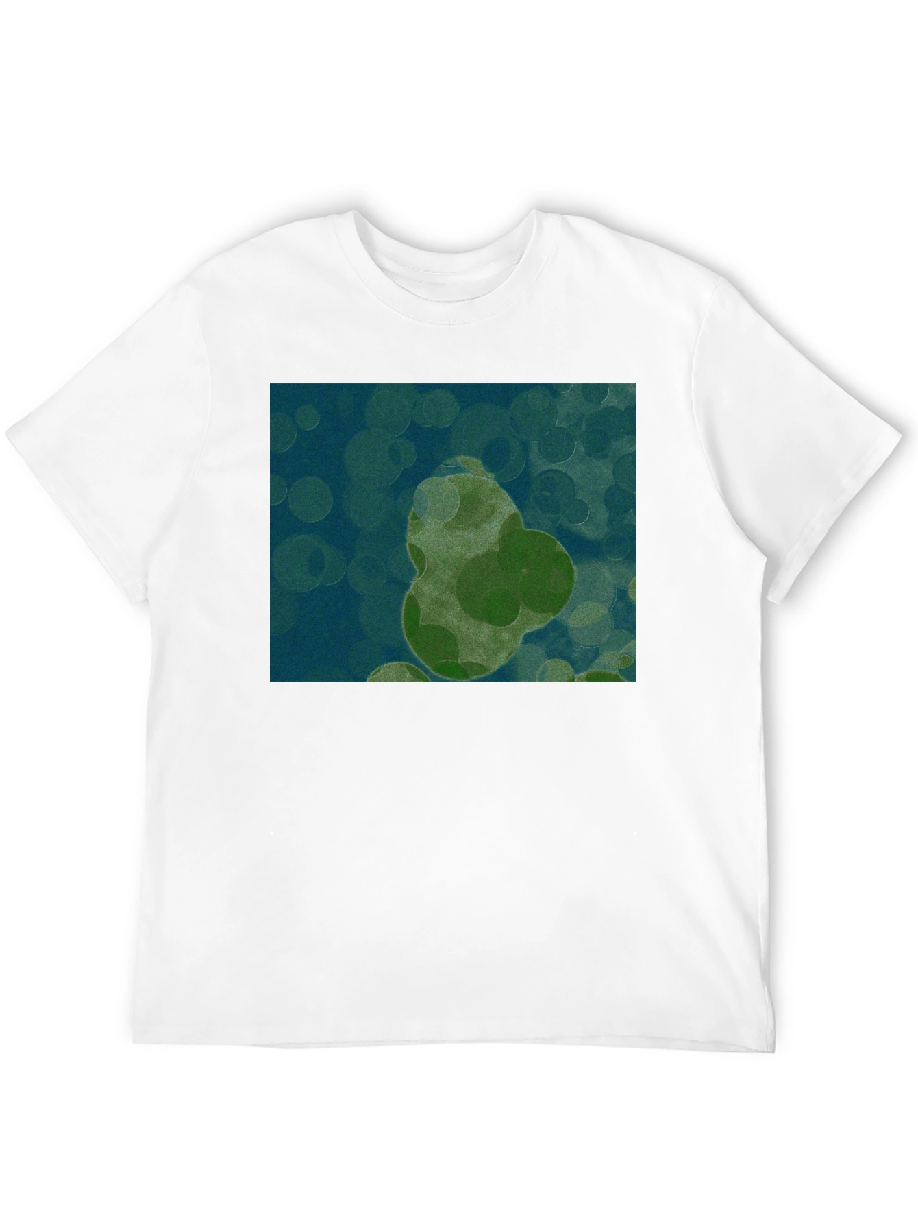 Abstract Pear Print Black T-Shirt