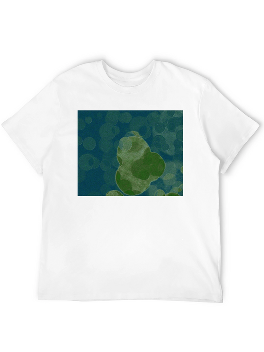 Abstract Pear Print Black T-Shirt