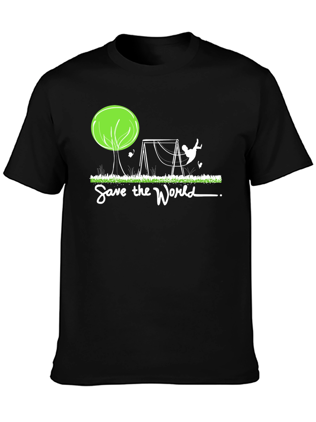 Save the World Graphic Tee - Eco-Friendly Shirt