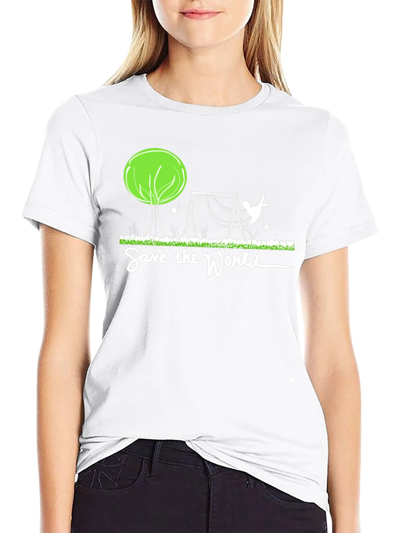 Save the World Graphic Tee - Eco-Friendly Shirt