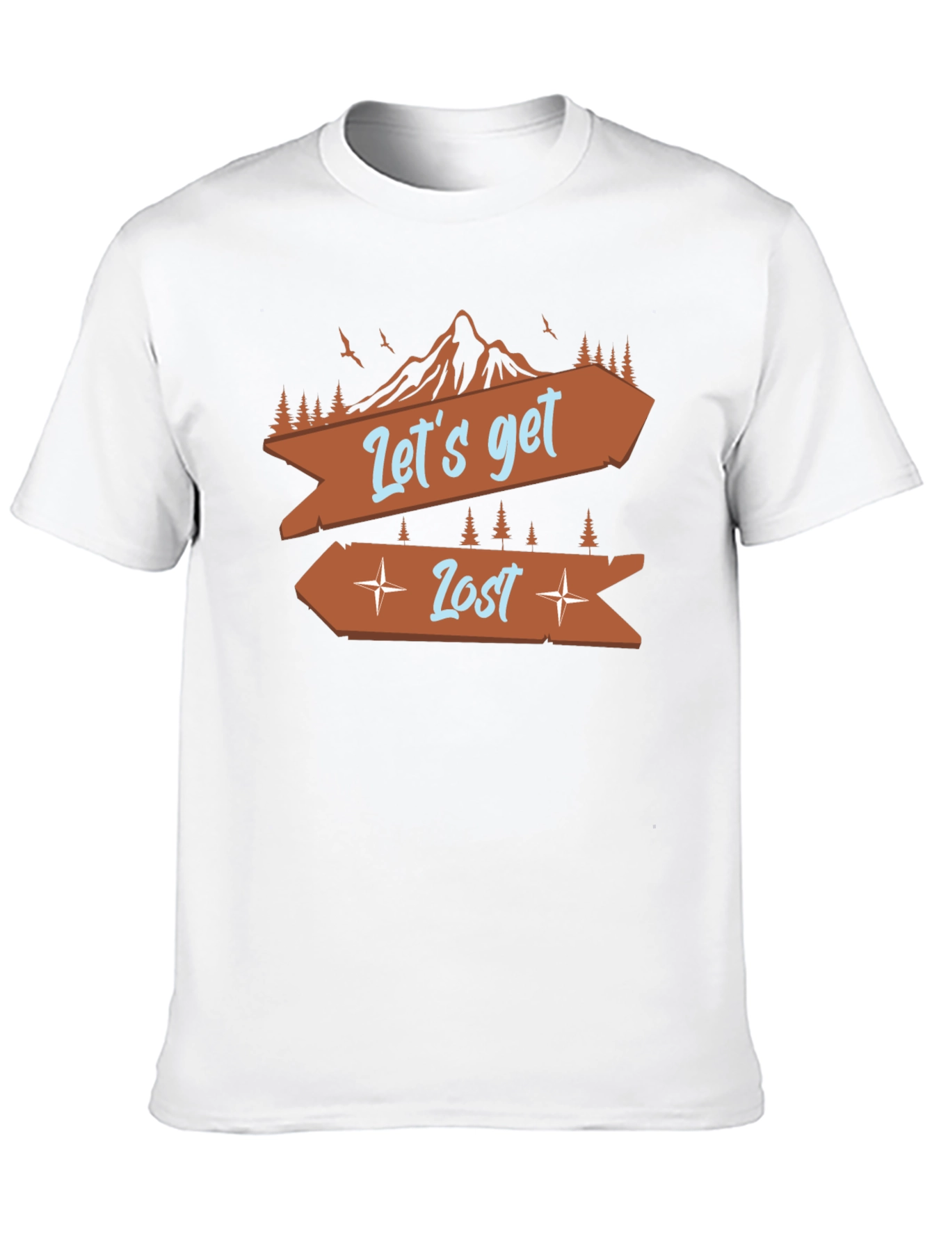 Lets Get Lost Graphic Tee - Adventure Awaits!