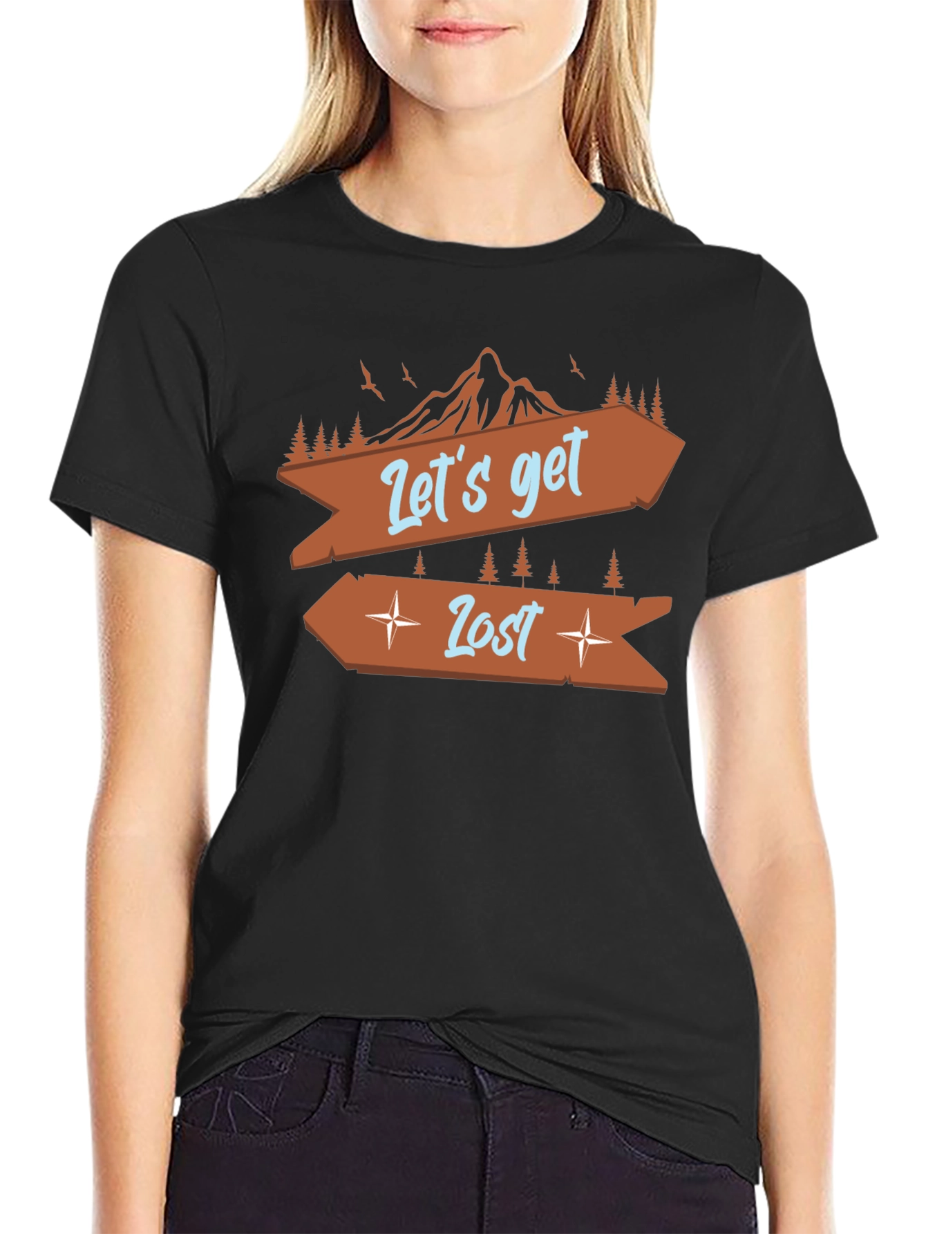 Lets Get Lost Graphic Tee - Adventure Awaits!