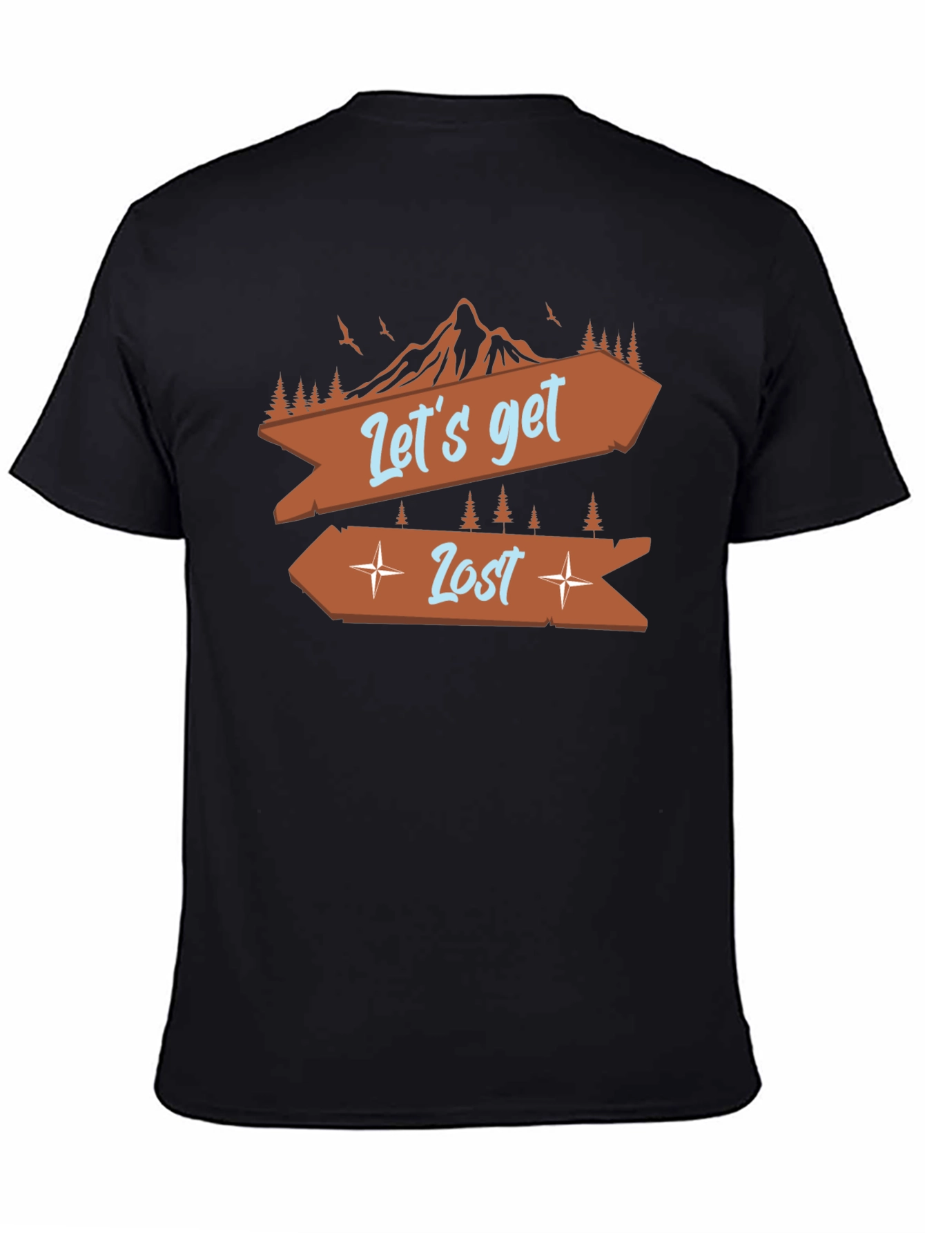 Lets Get Lost Graphic Tee - Adventure Awaits!
