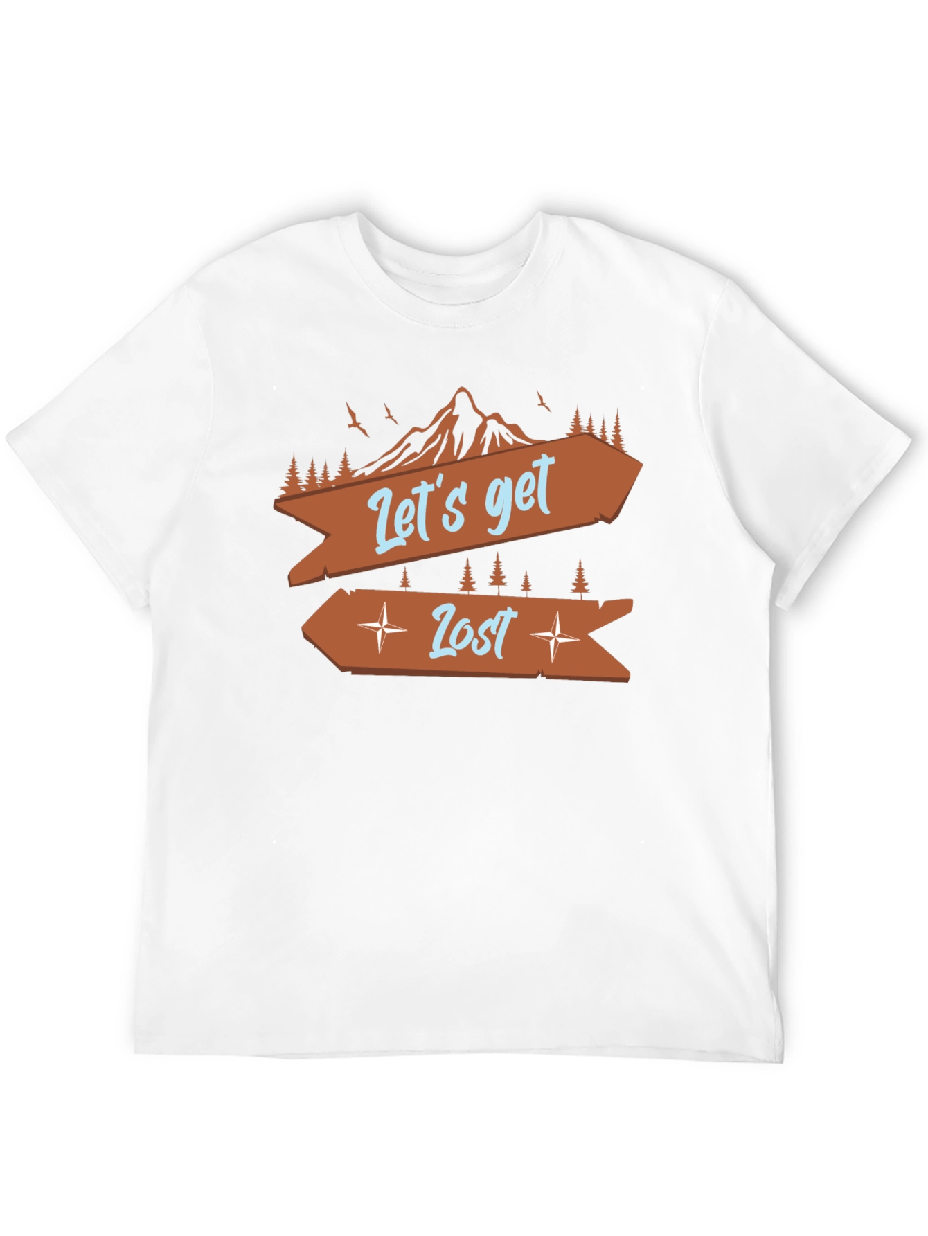 Lets Get Lost Graphic Tee - Adventure Awaits!