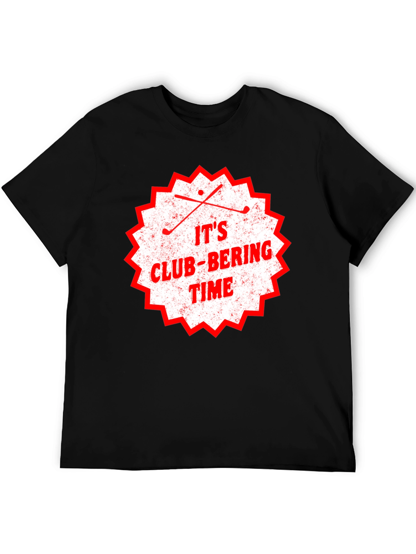 Its Club-Bering Time Mens Black T-Shirt