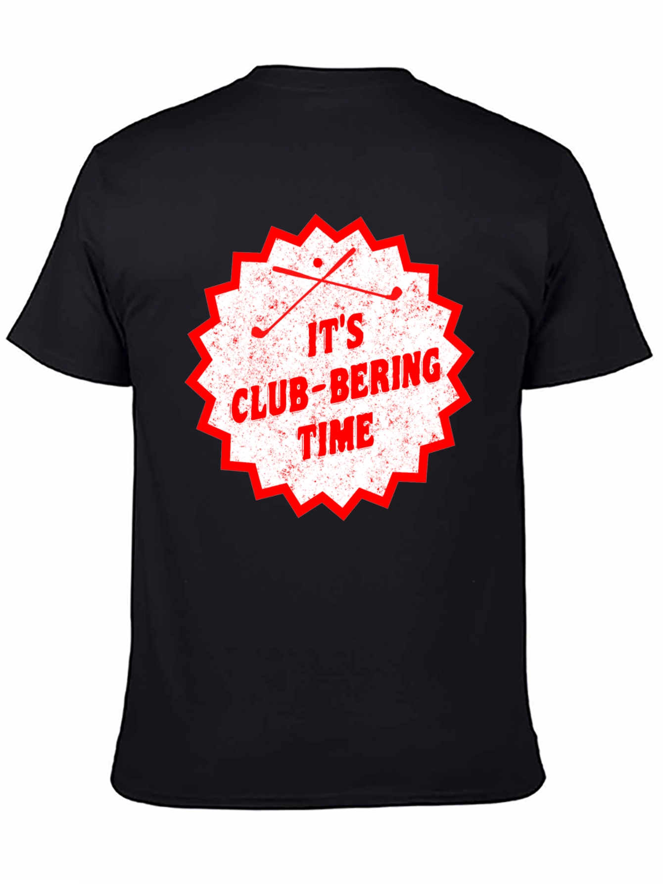 Its Club-Bering Time Mens Black T-Shirt