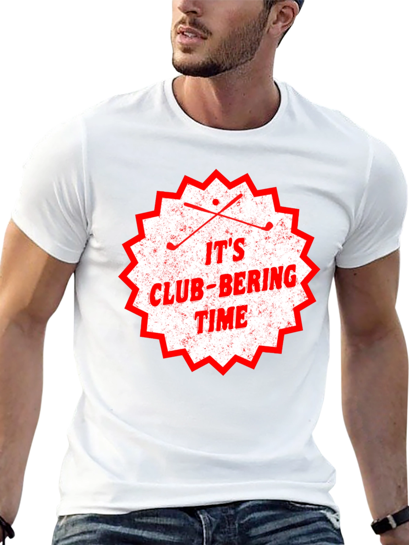 Its Club-Bering Time Mens Black T-Shirt
