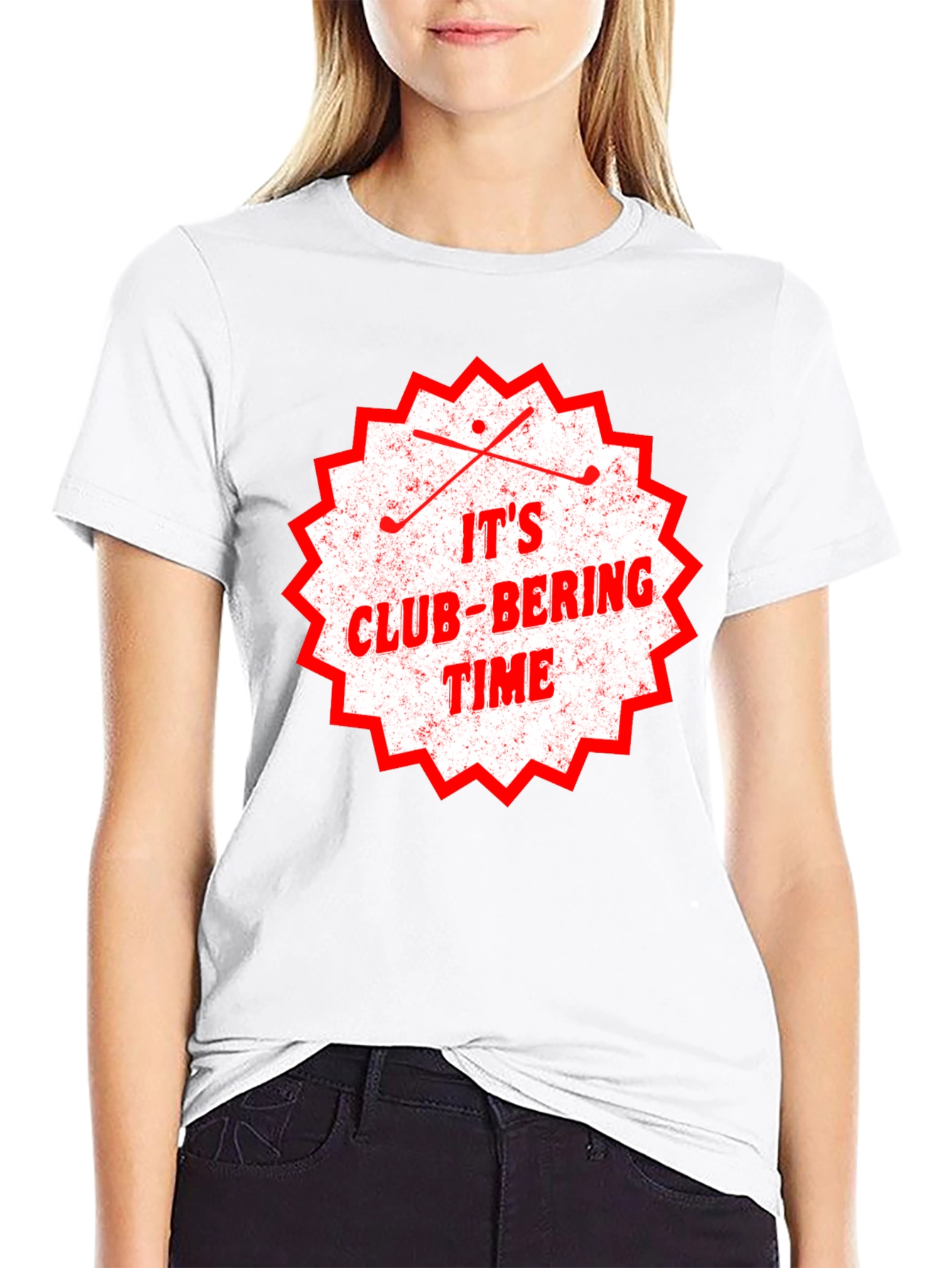 Its Club-Bering Time Mens Black T-Shirt