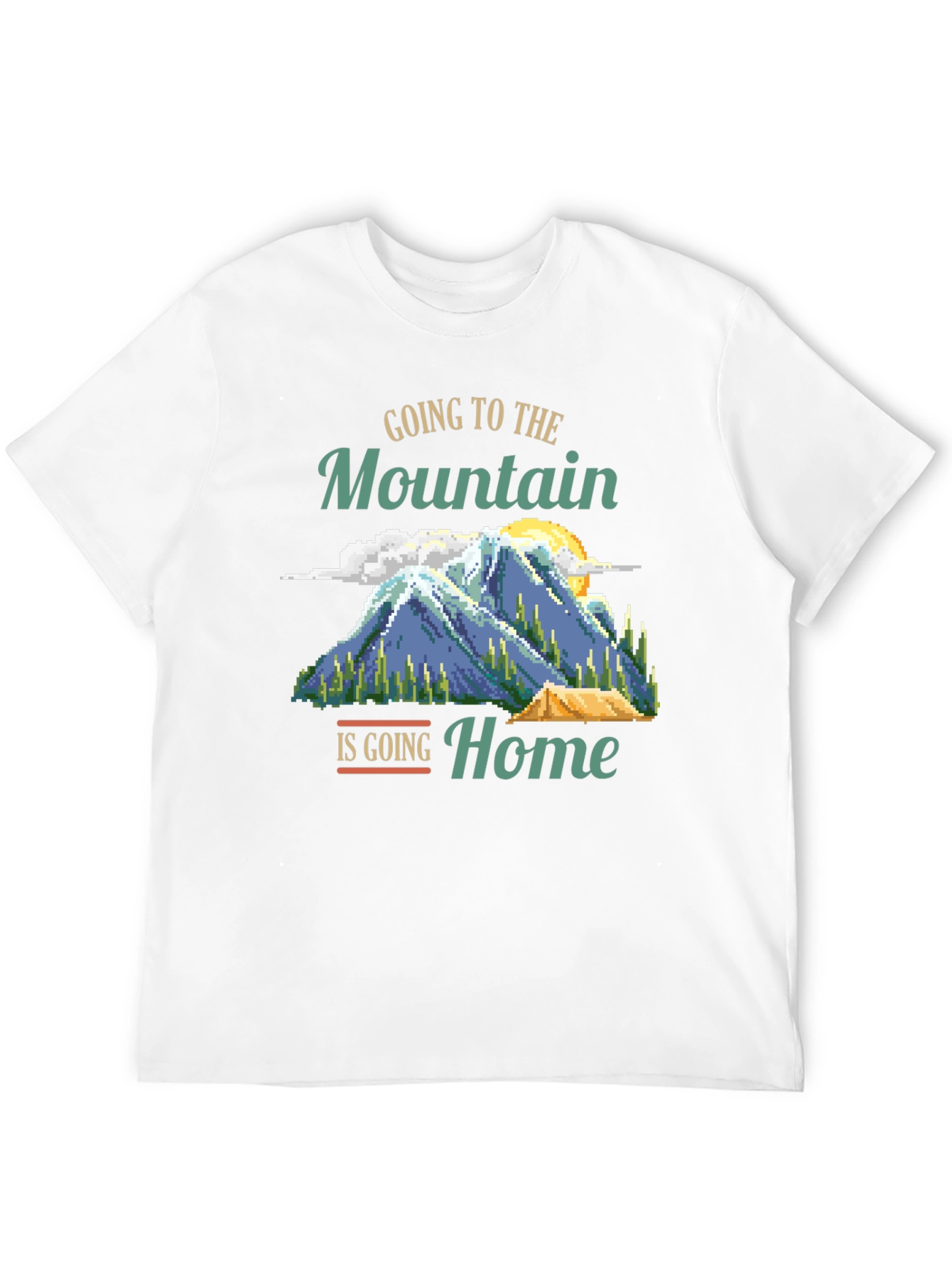 Mountain Home Graphic Tee - Camping Adventure Shirt