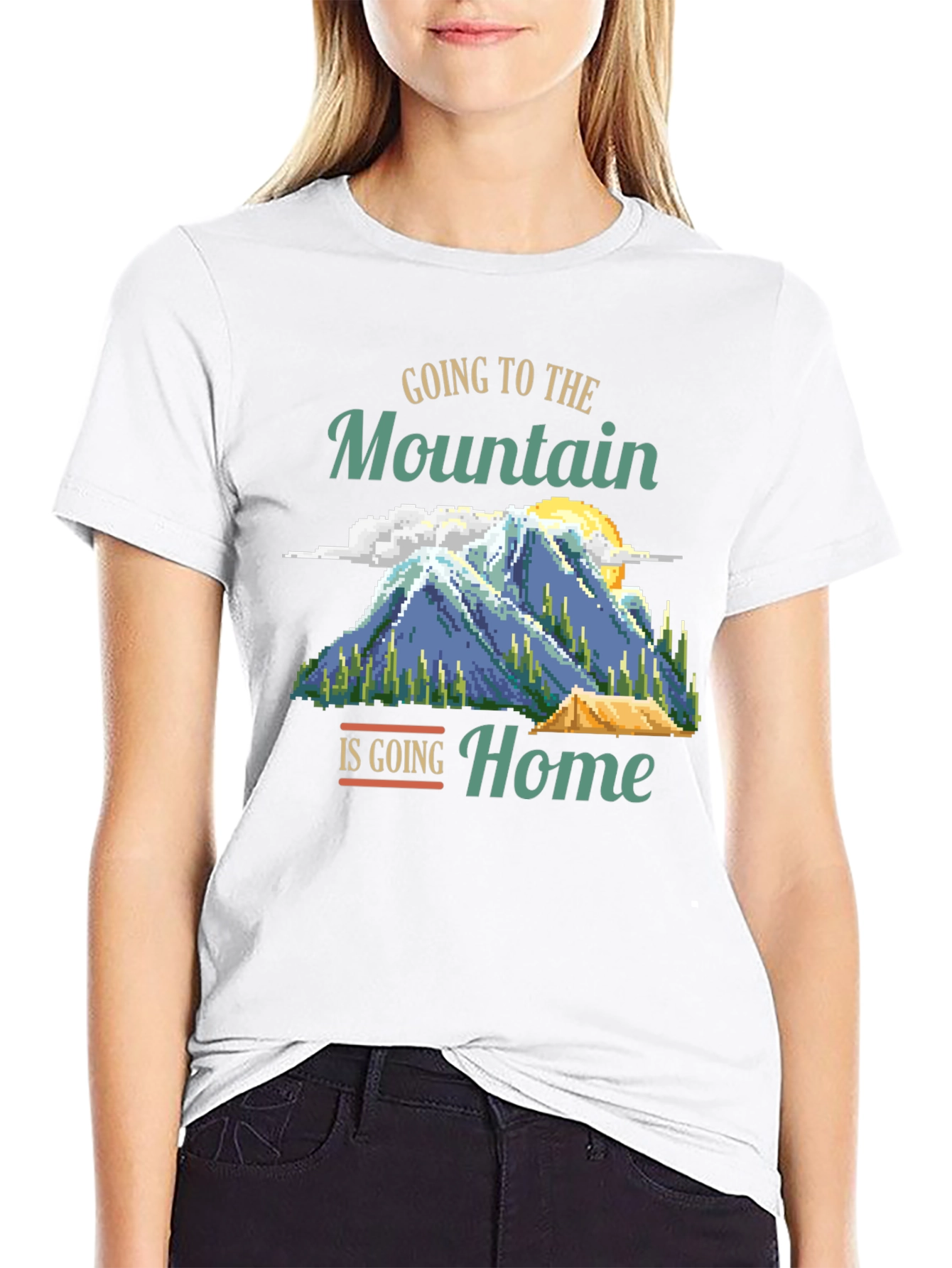 Mountain Home Graphic Tee - Camping Adventure Shirt