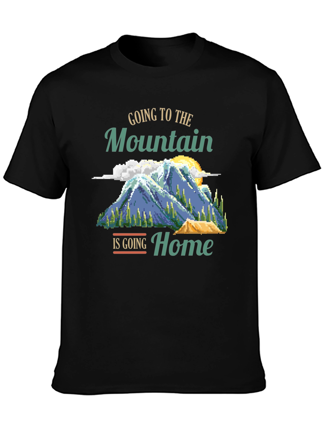 Mountain Home Graphic Tee - Camping Adventure Shirt