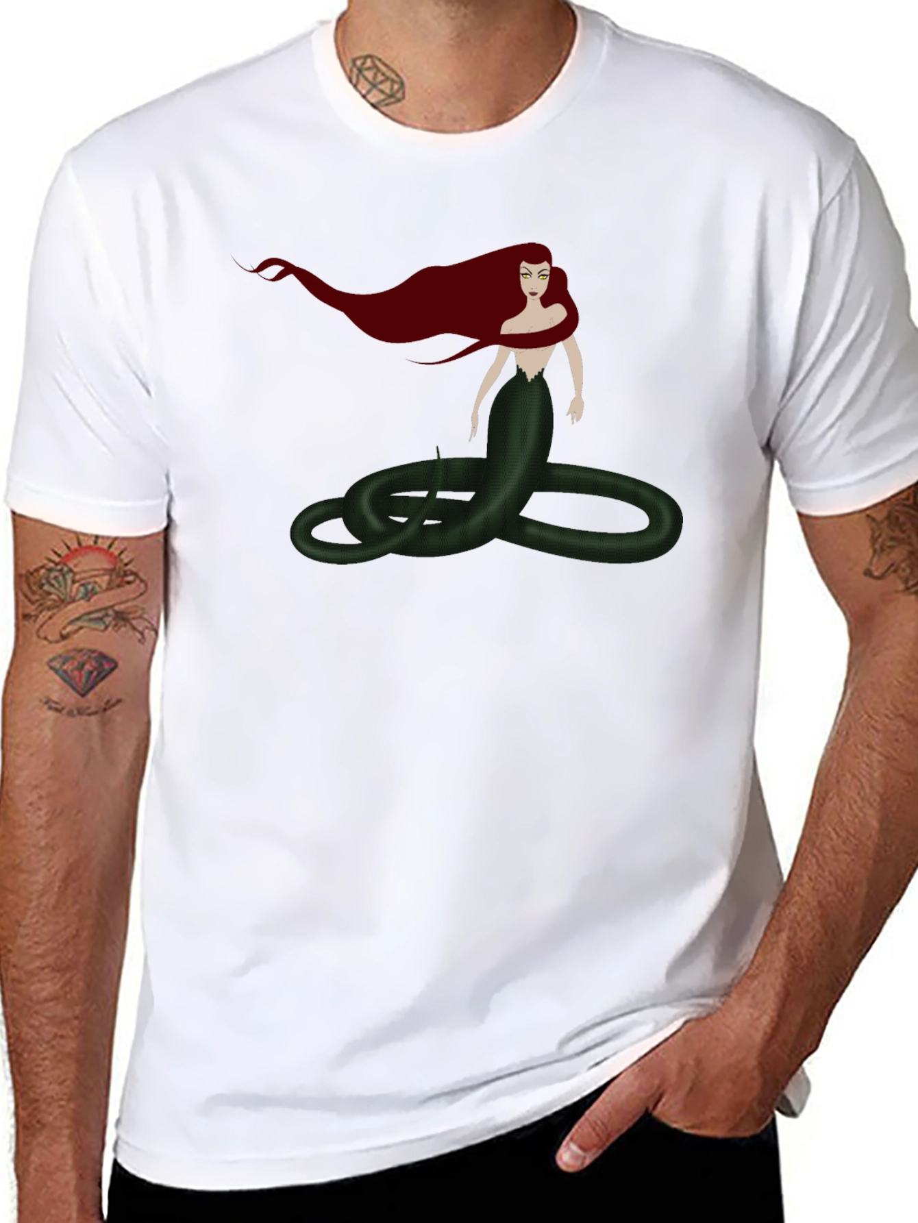 Medusa Graphic Tee - Stylish Serpent Shirt