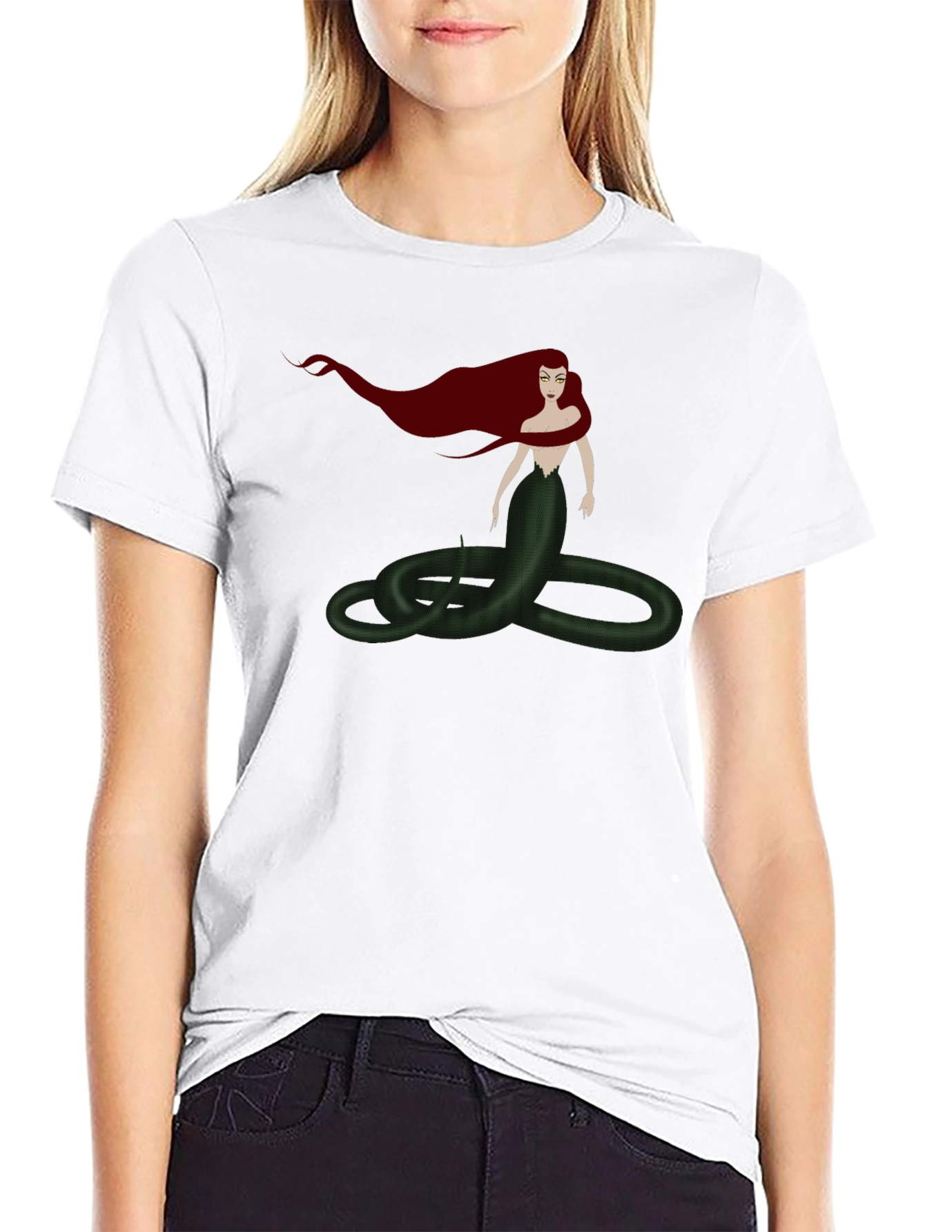 Medusa Graphic Tee - Stylish Serpent Shirt