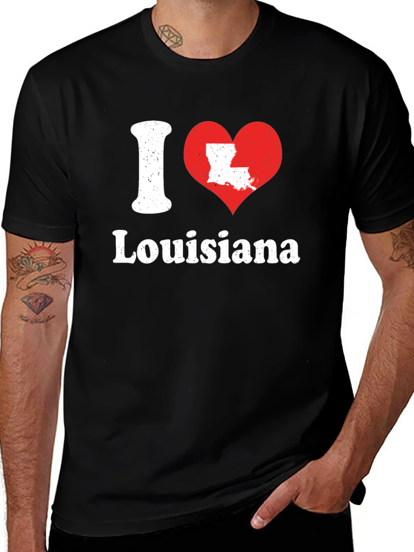 I Love Louisiana State Pride T-Shirt