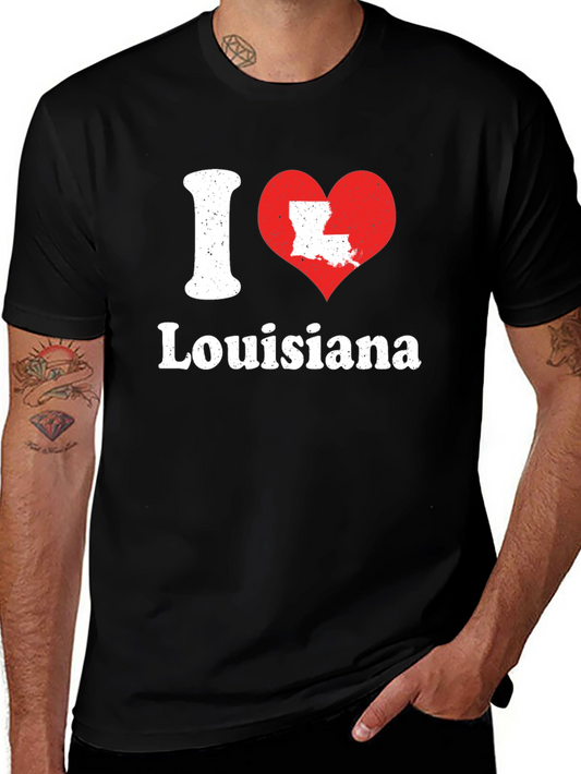 I Love Louisiana State Pride T-Shirt