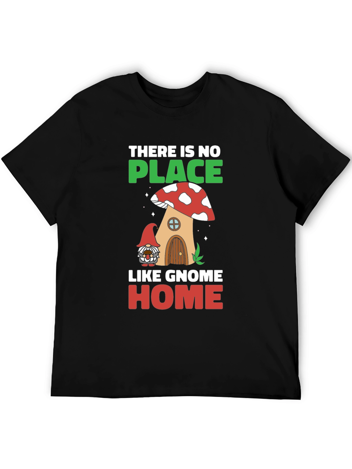 Gnome Home T-Shirt - Mushroom House Graphic Tee