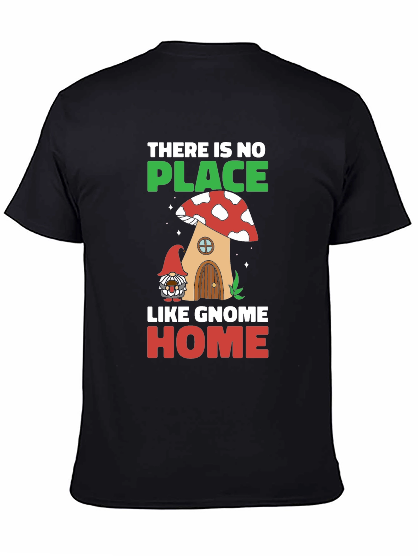 Gnome Home T-Shirt - Mushroom House Graphic Tee