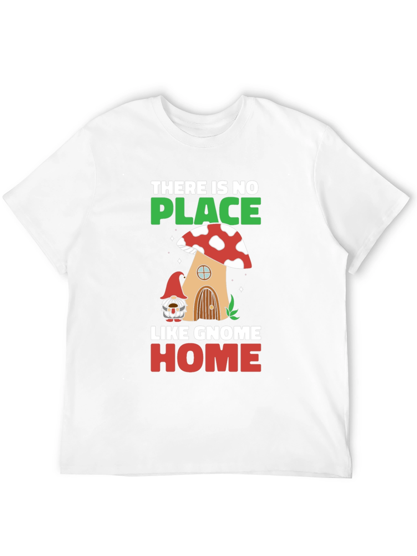 Gnome Home T-Shirt - Mushroom House Graphic Tee