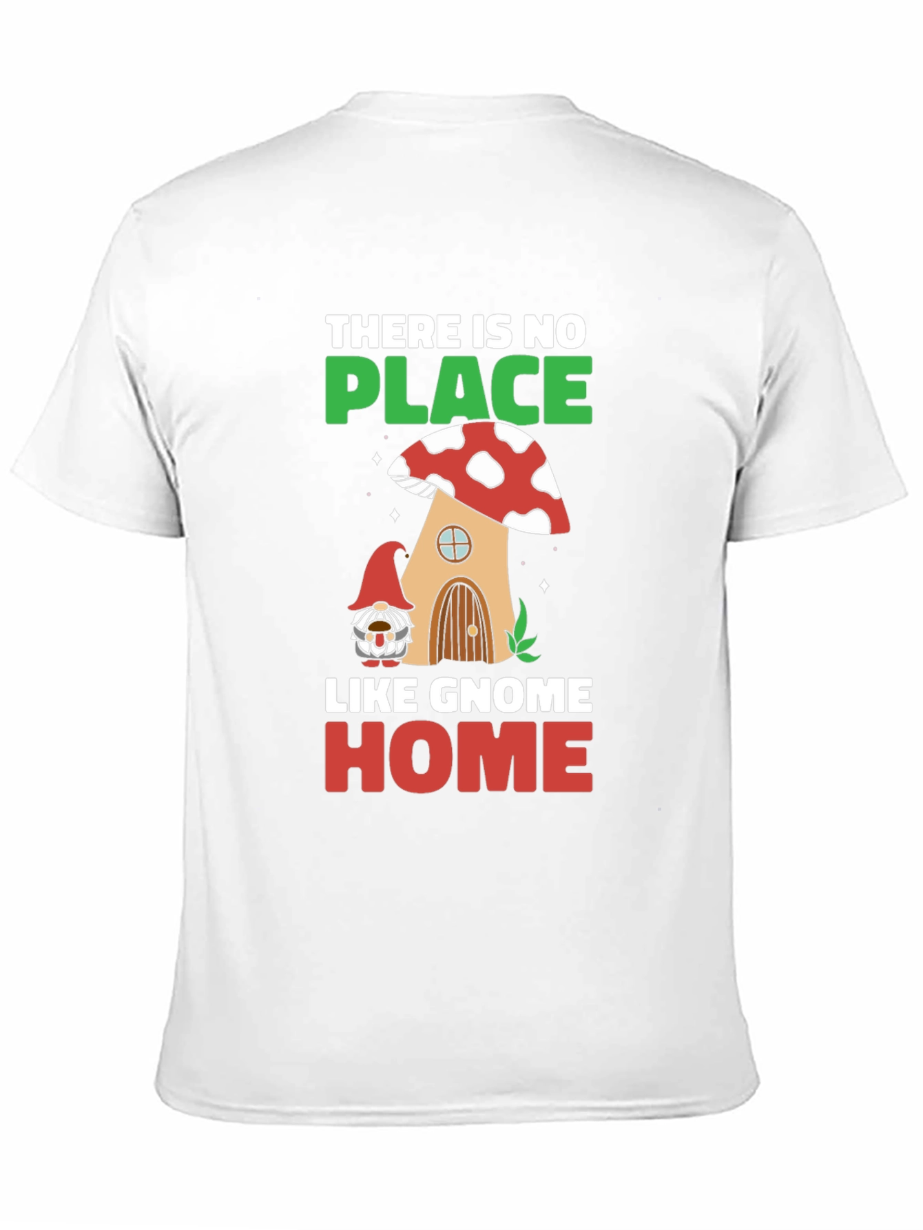 Gnome Home T-Shirt - Mushroom House Graphic Tee