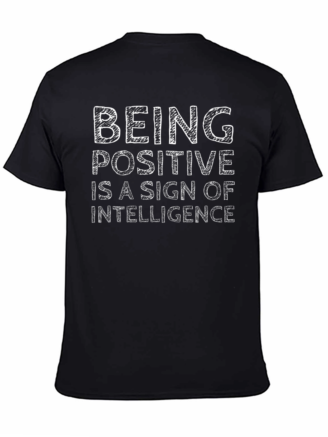 Being Positive Intelligence Black Graphic Tee