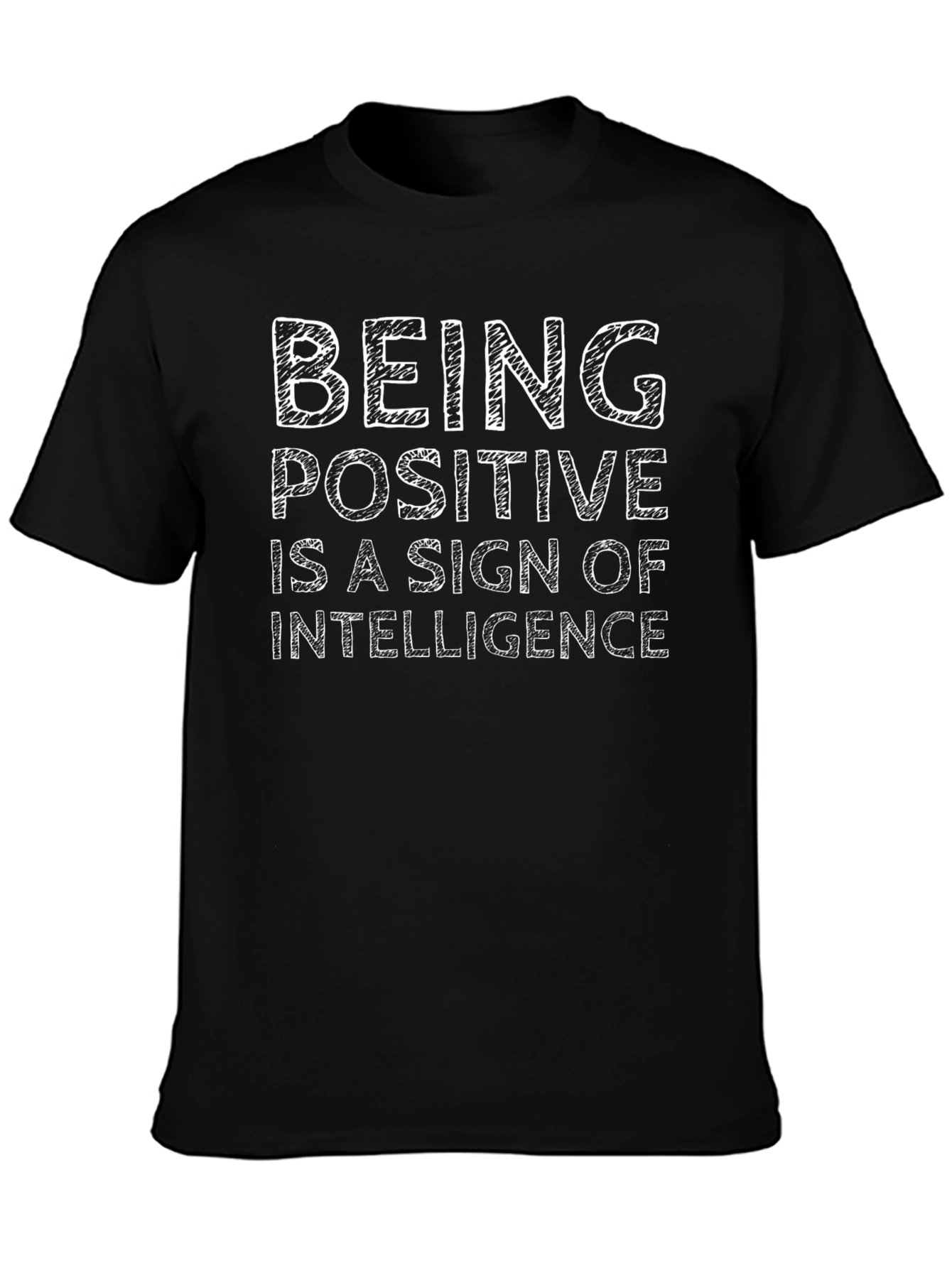 Being Positive Intelligence Black Graphic Tee
