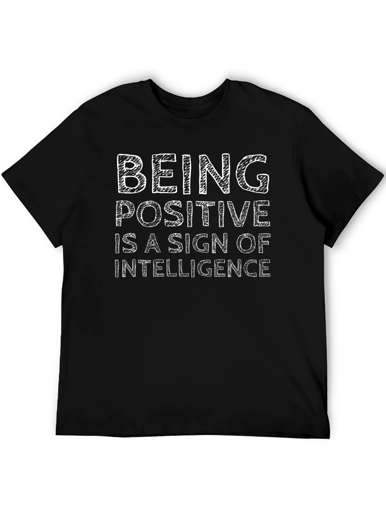 Being Positive Intelligence Black Graphic Tee