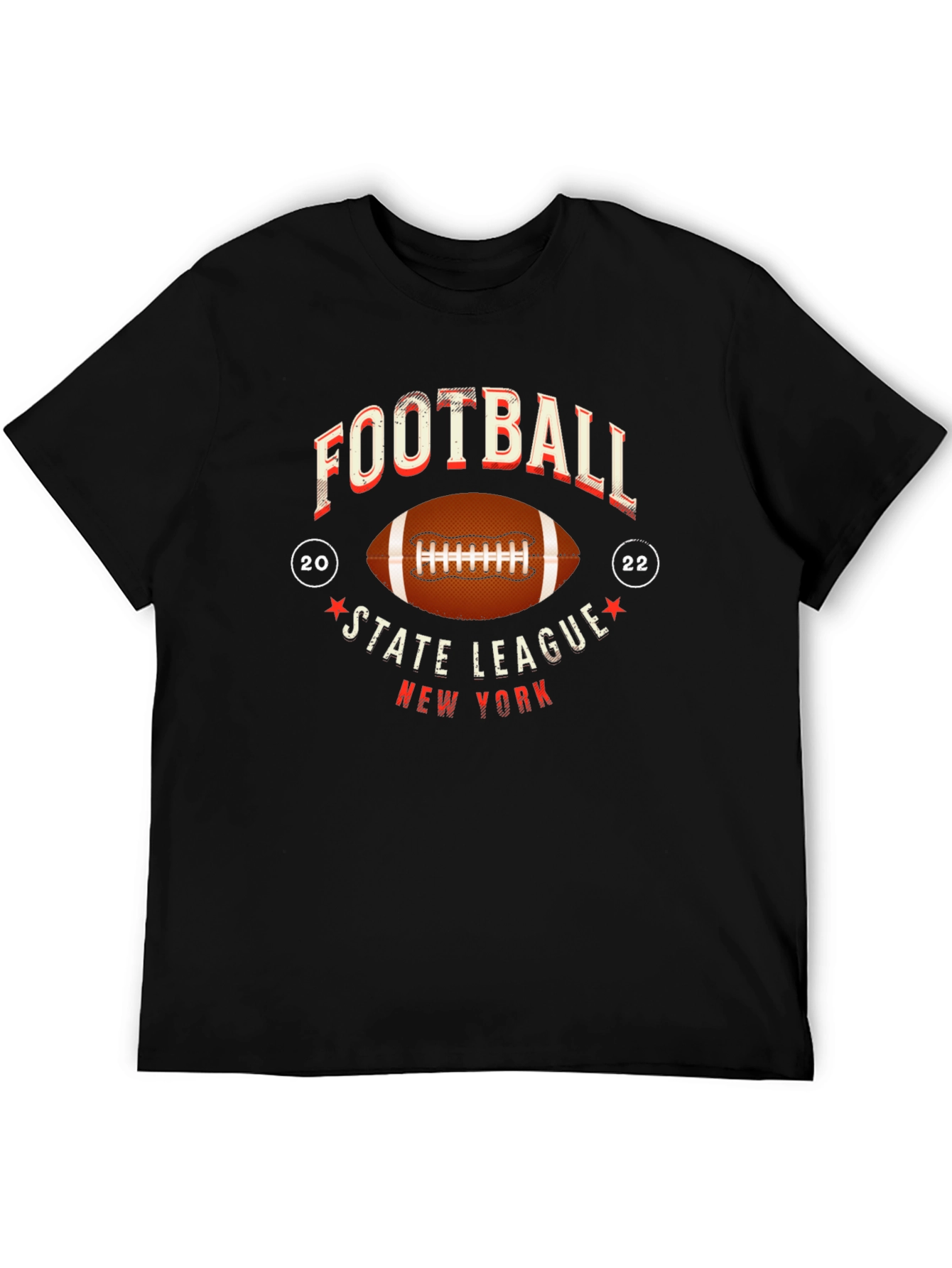 Football State League New York Graphic T-Shirt