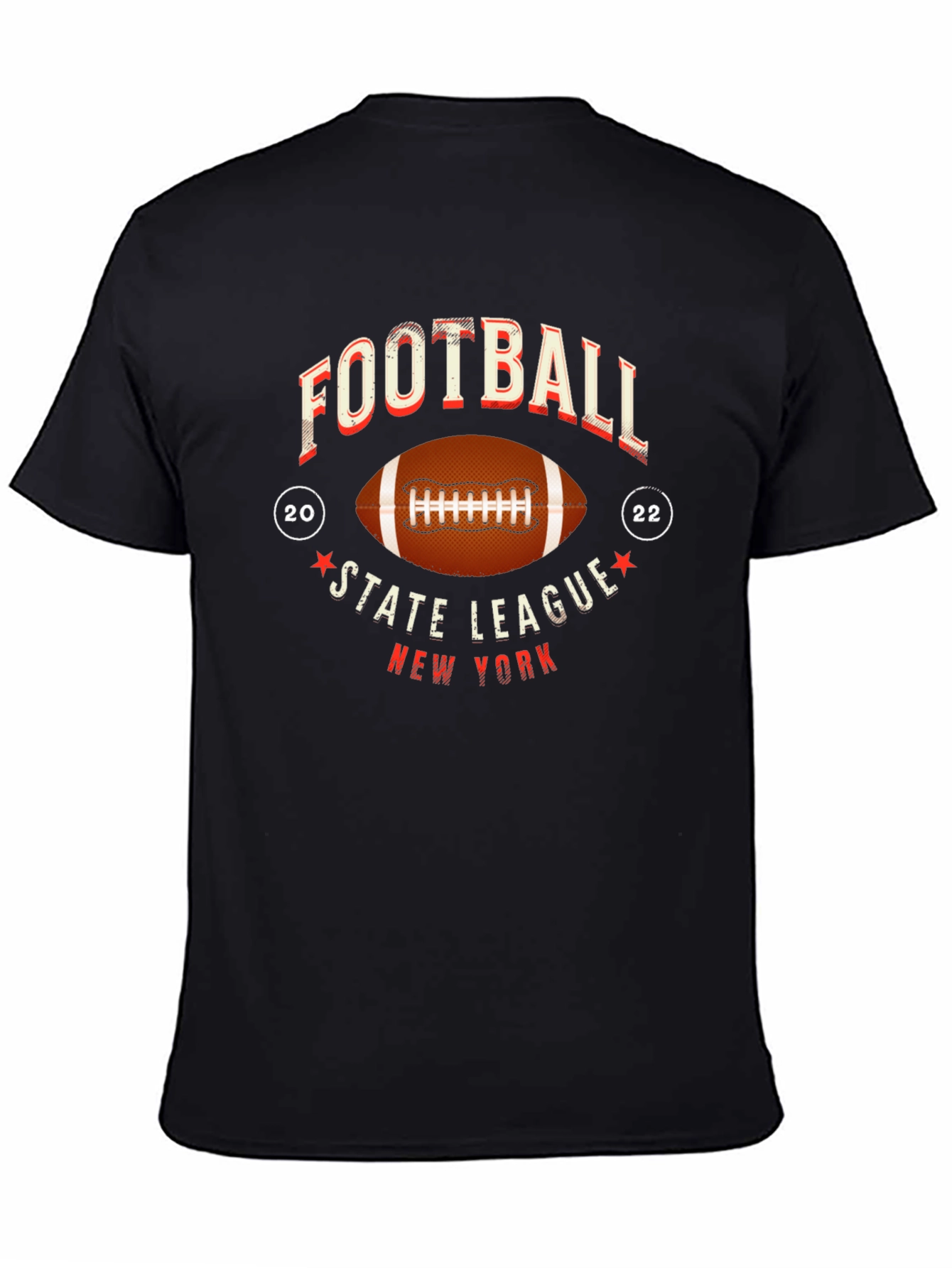 Football State League New York Graphic T-Shirt