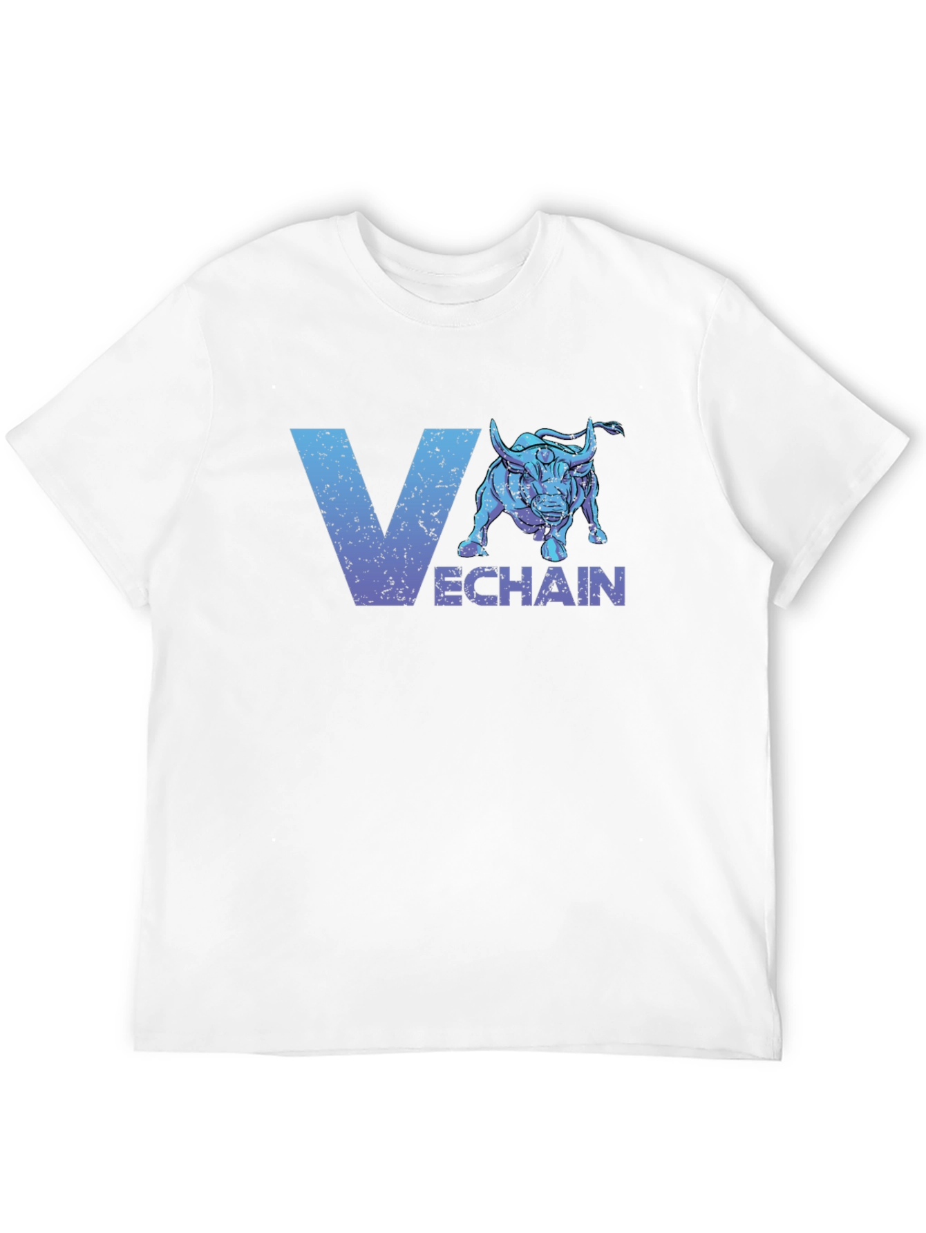 VeChain Bull Logo Graphic Black T-Shirt