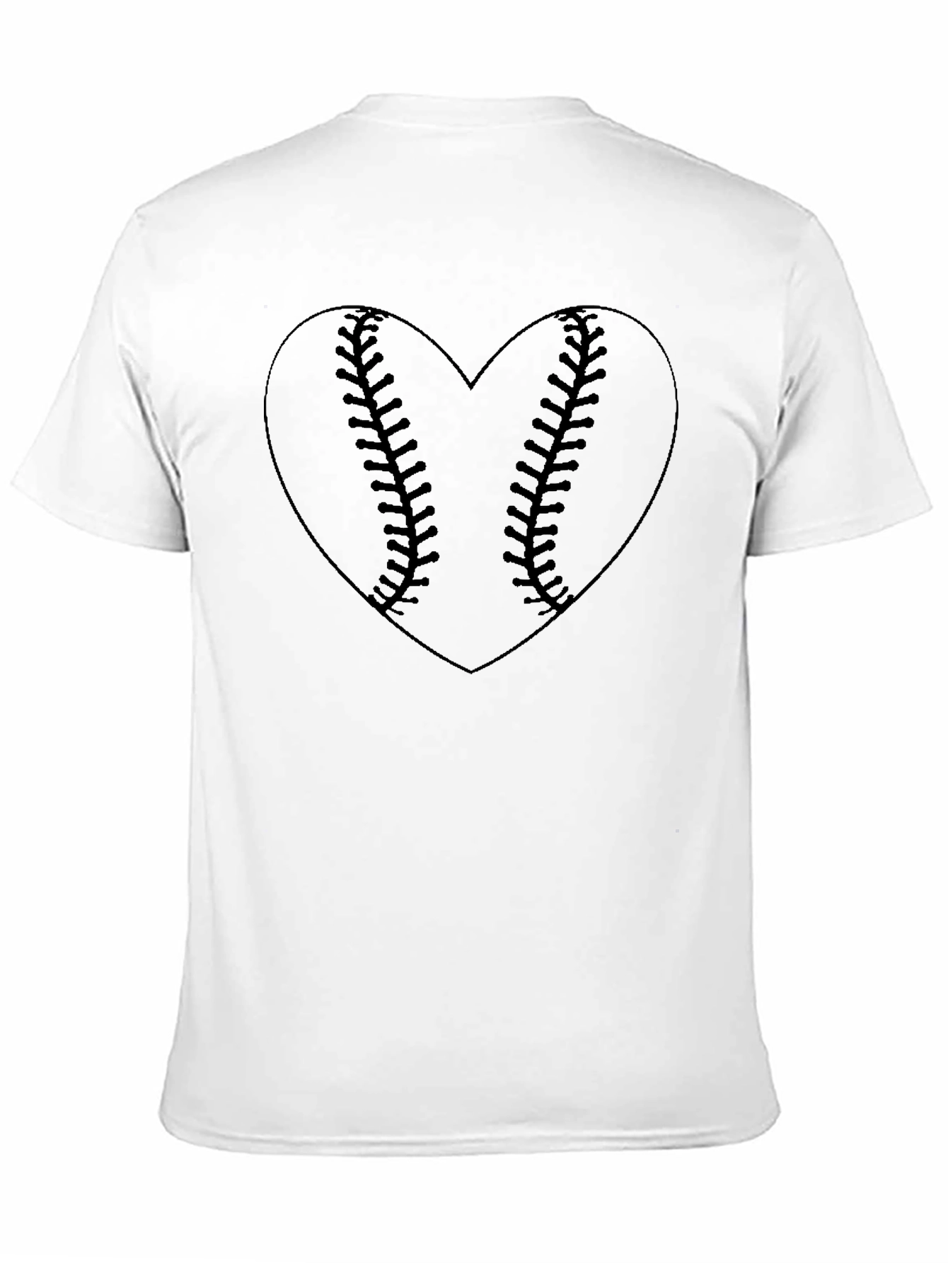 Baseball Heart Graphic Tee - Sporty Casual Style