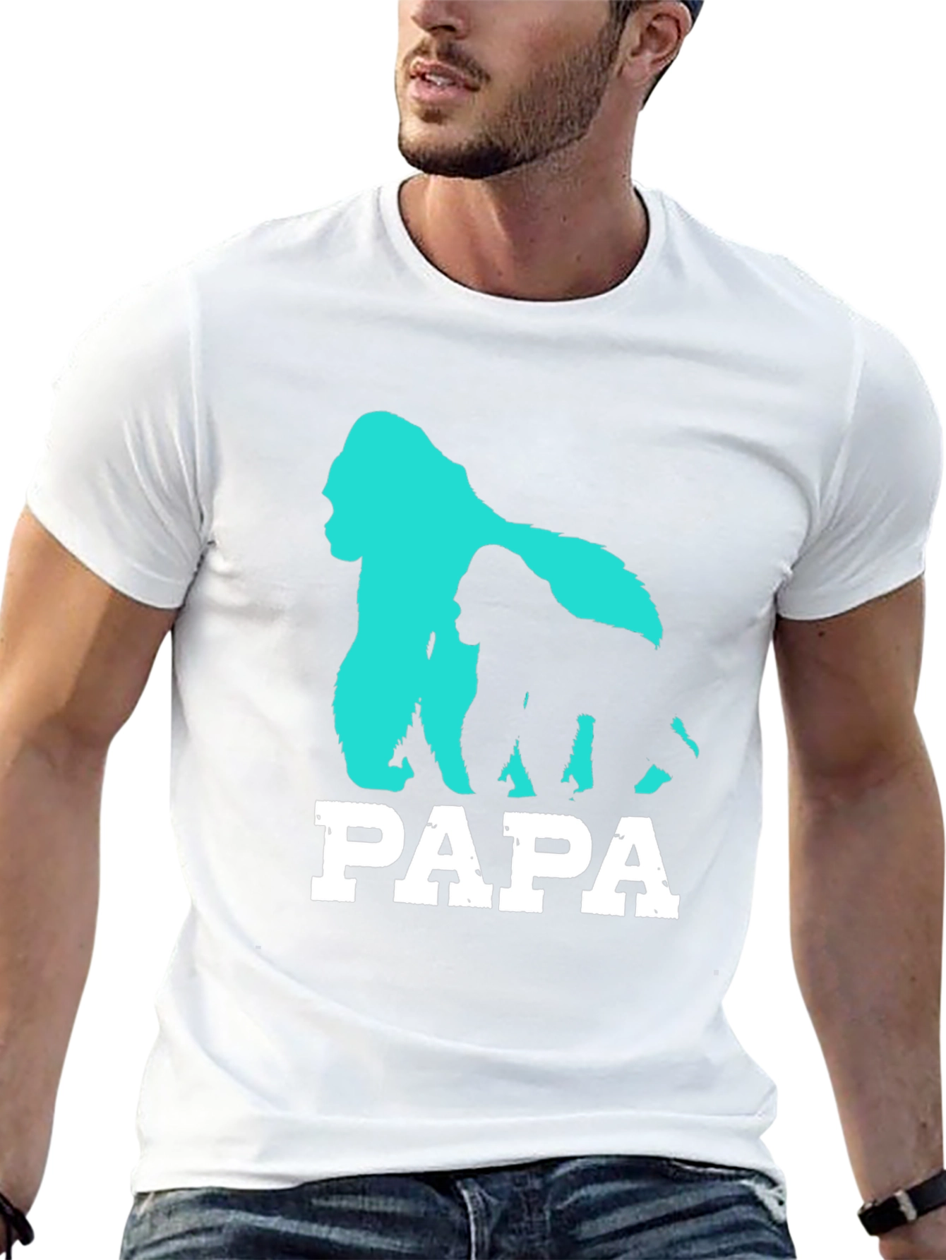 Papa Gorilla T-Shirt - Fathers Day Gift