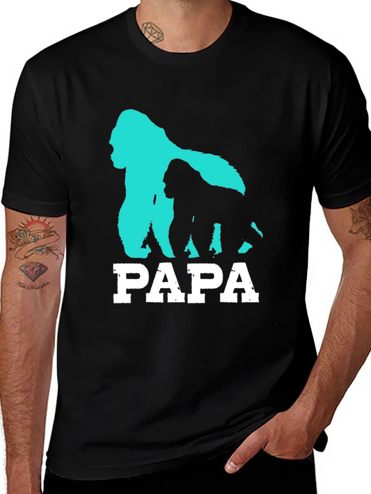 Papa Gorilla T-Shirt - Fathers Day Gift