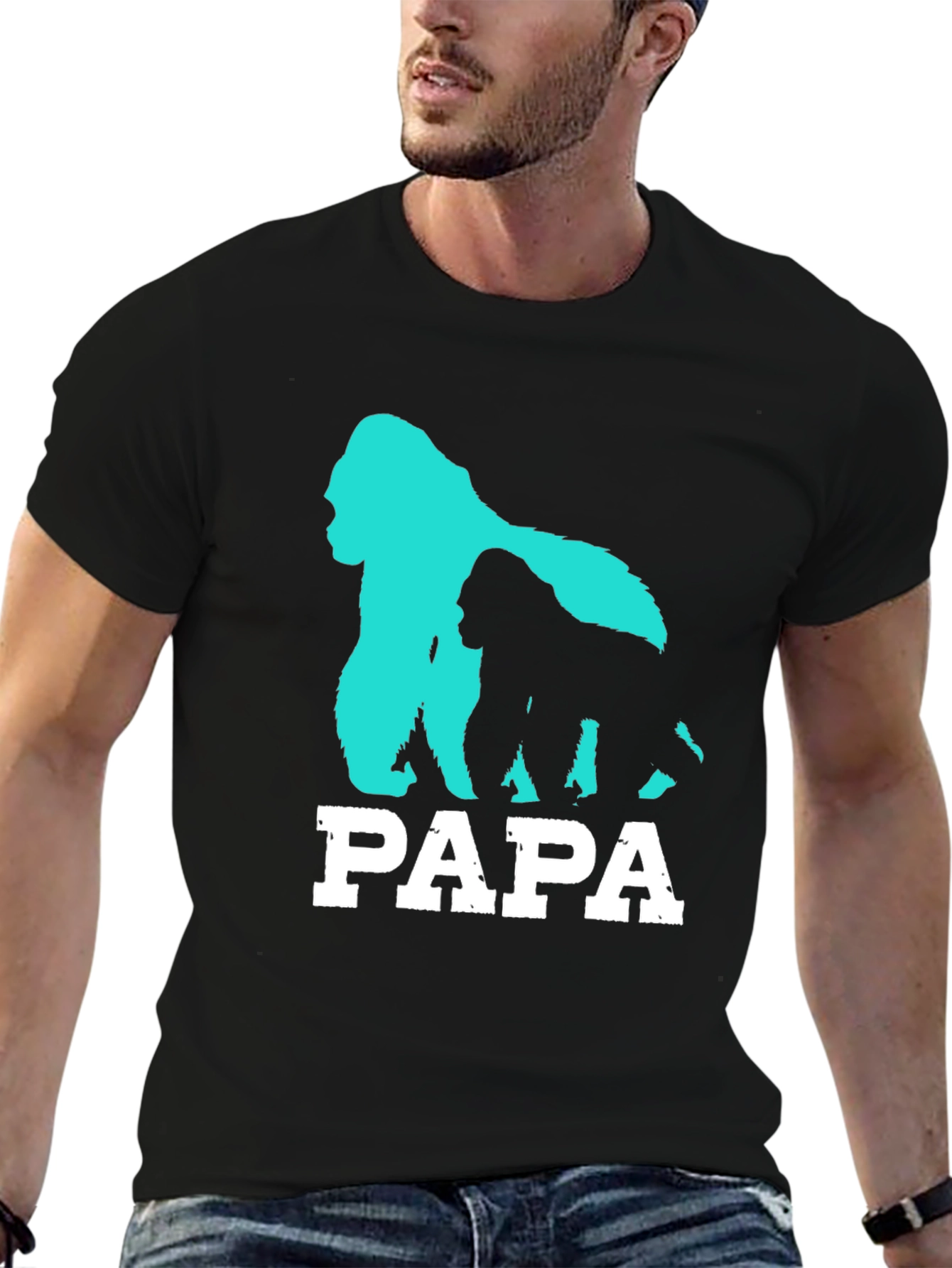 Papa Gorilla T-Shirt - Fathers Day Gift