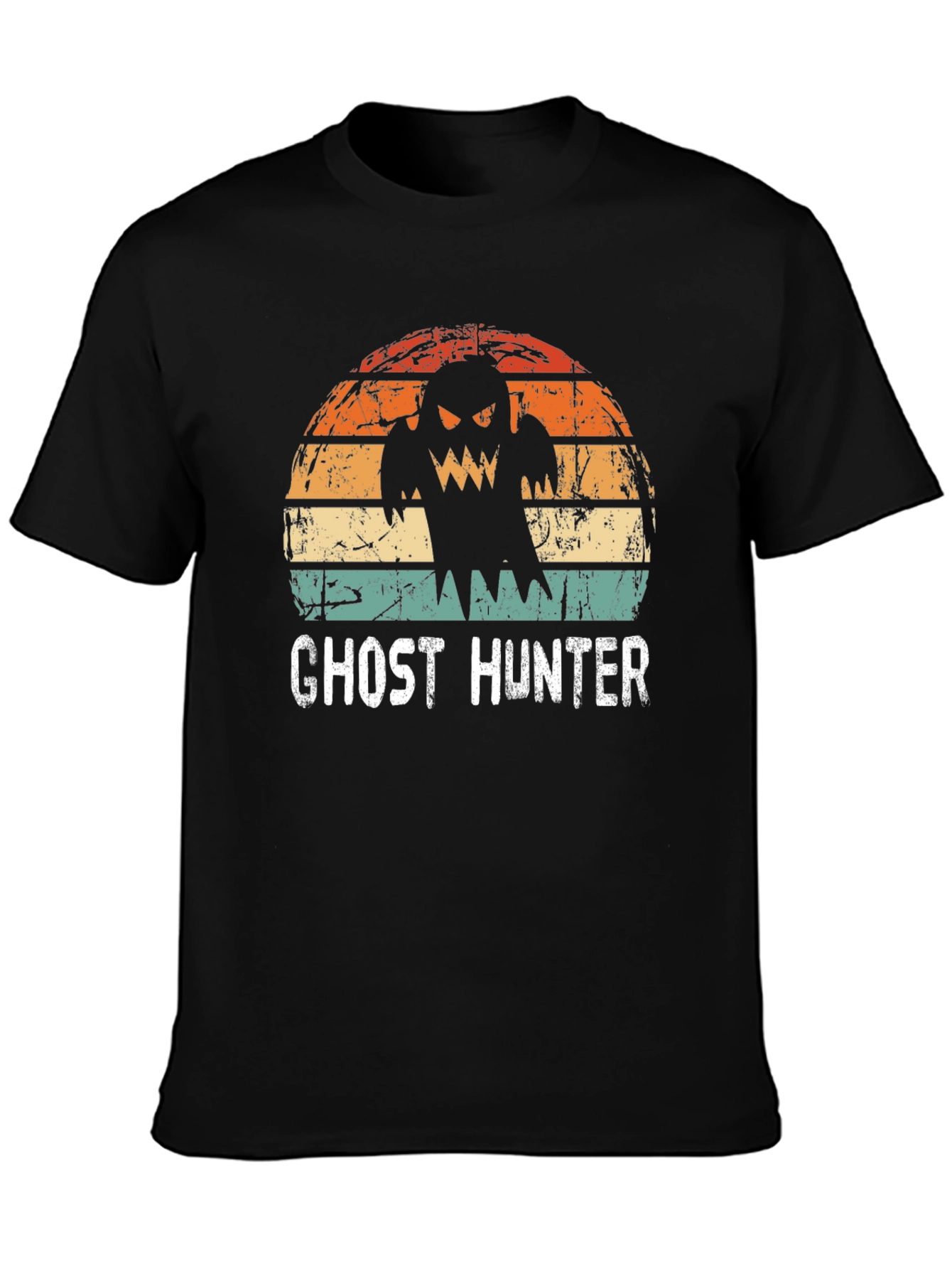 Ghost Hunter Retro Graphic T-Shirt