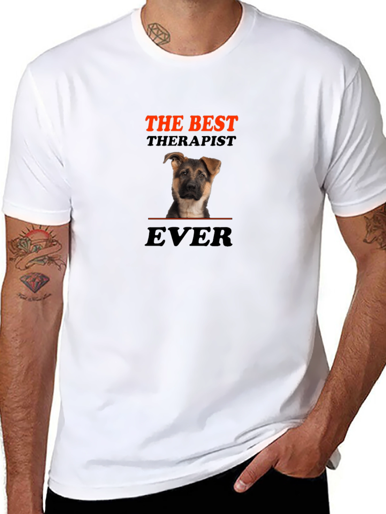 The Best Therapist Ever - Dog T-Shirt