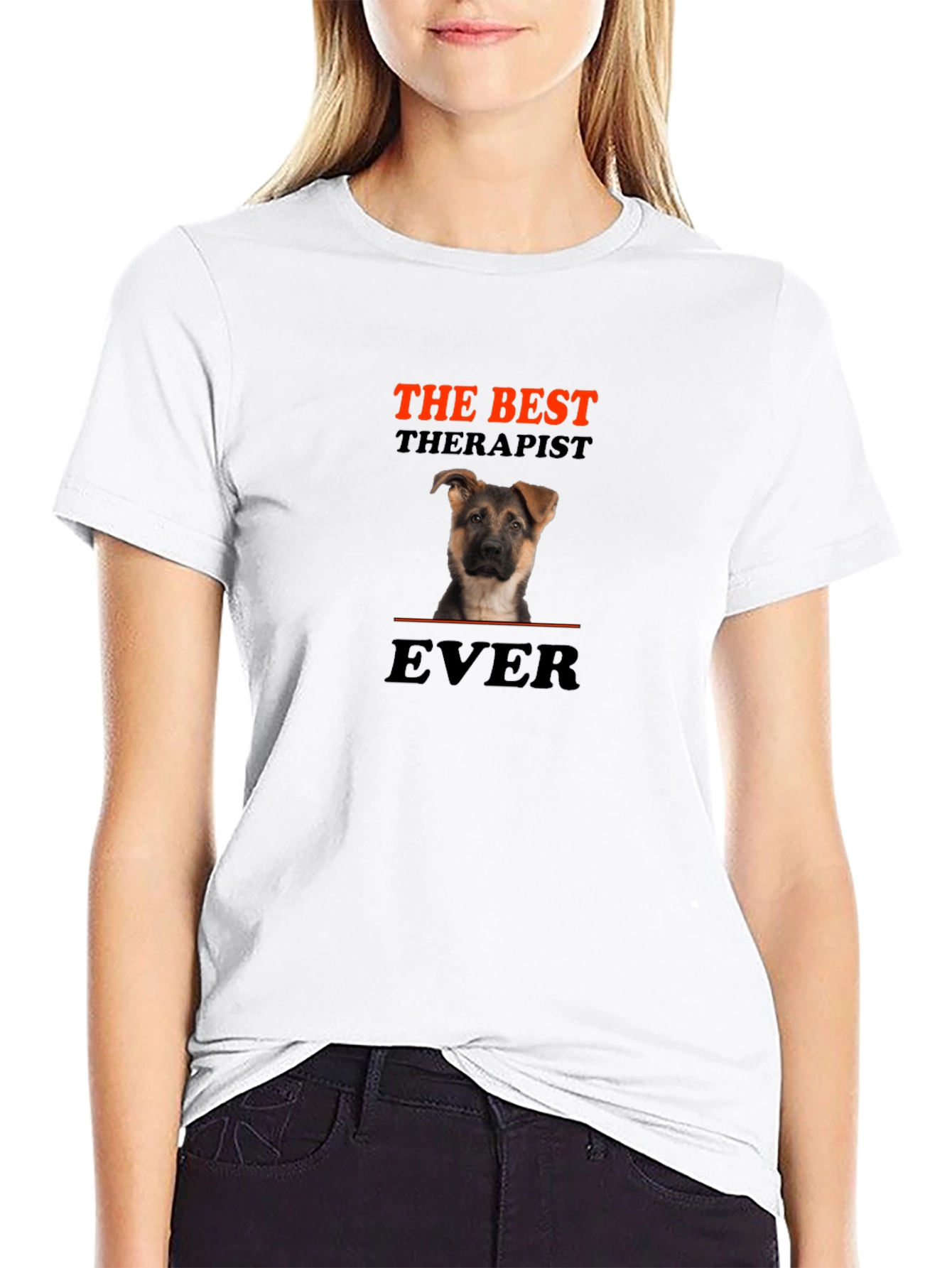 The Best Therapist Ever - Dog T-Shirt
