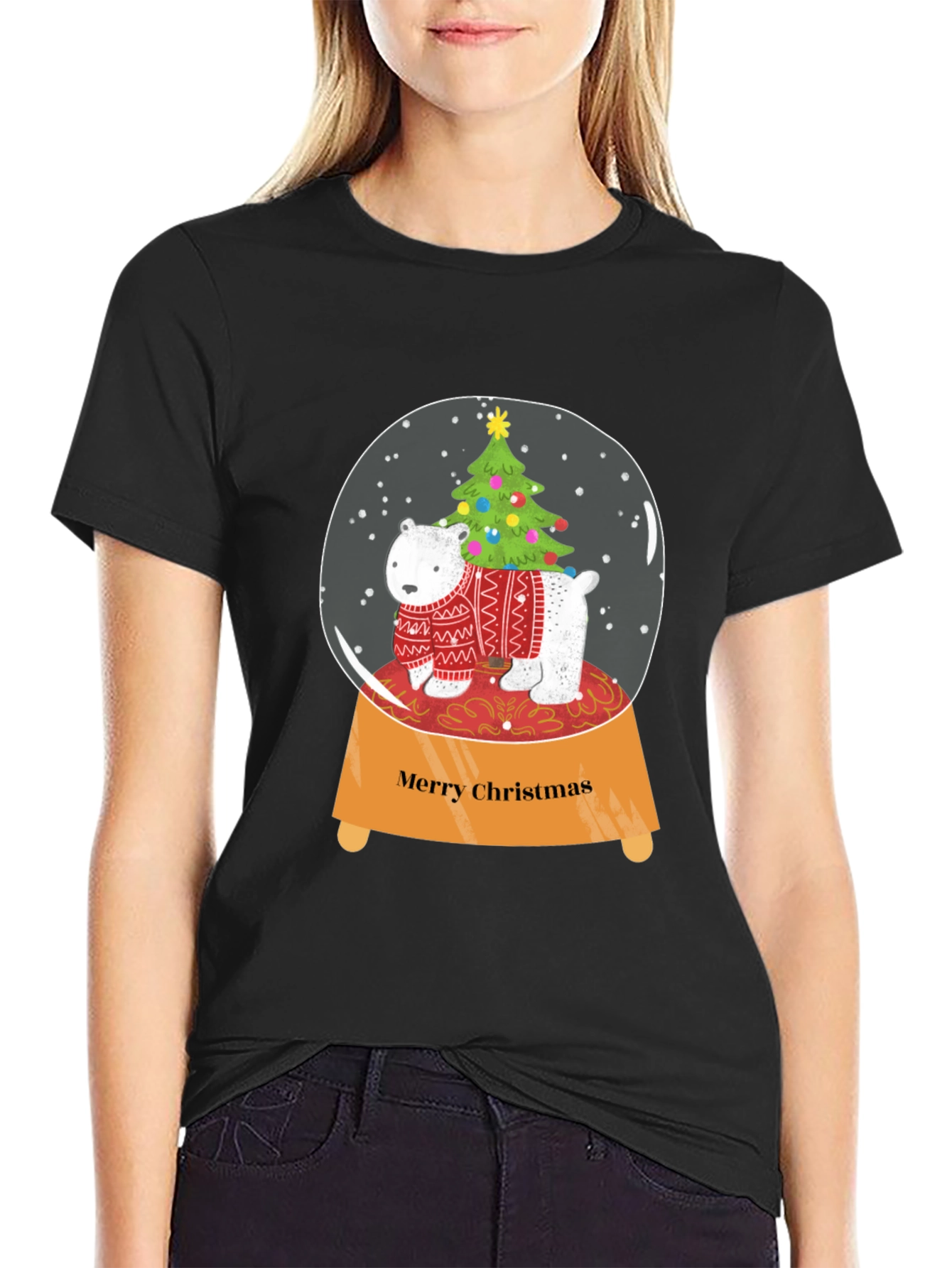 Festive Snow Globe Christmas T-Shirt
